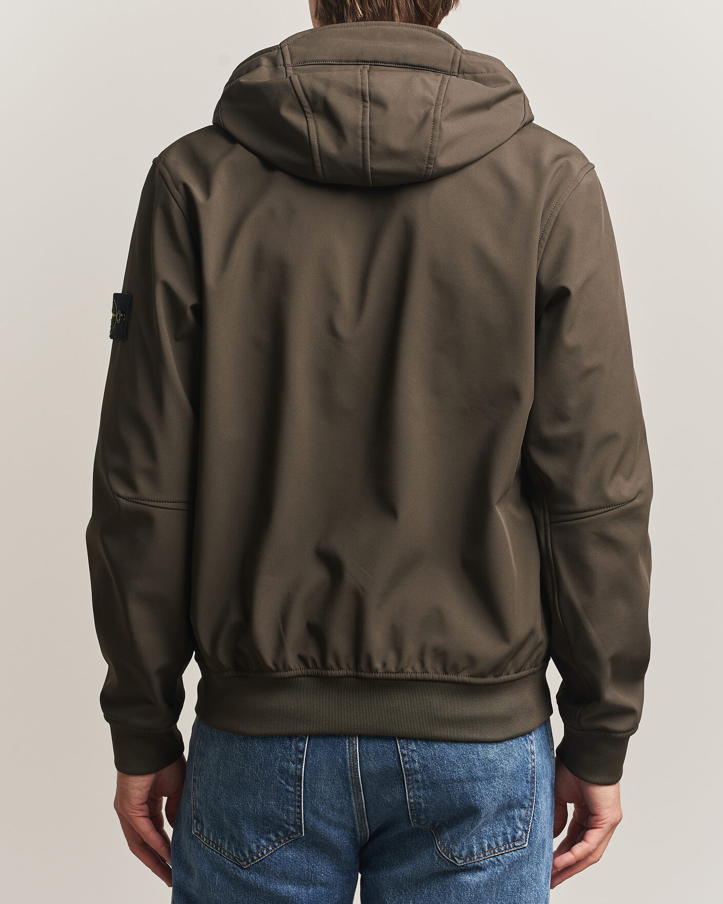 Hombres | Abrigos y chaquetas | Stone Island | Short Hooded Soft Shell Jacket Coal Grey