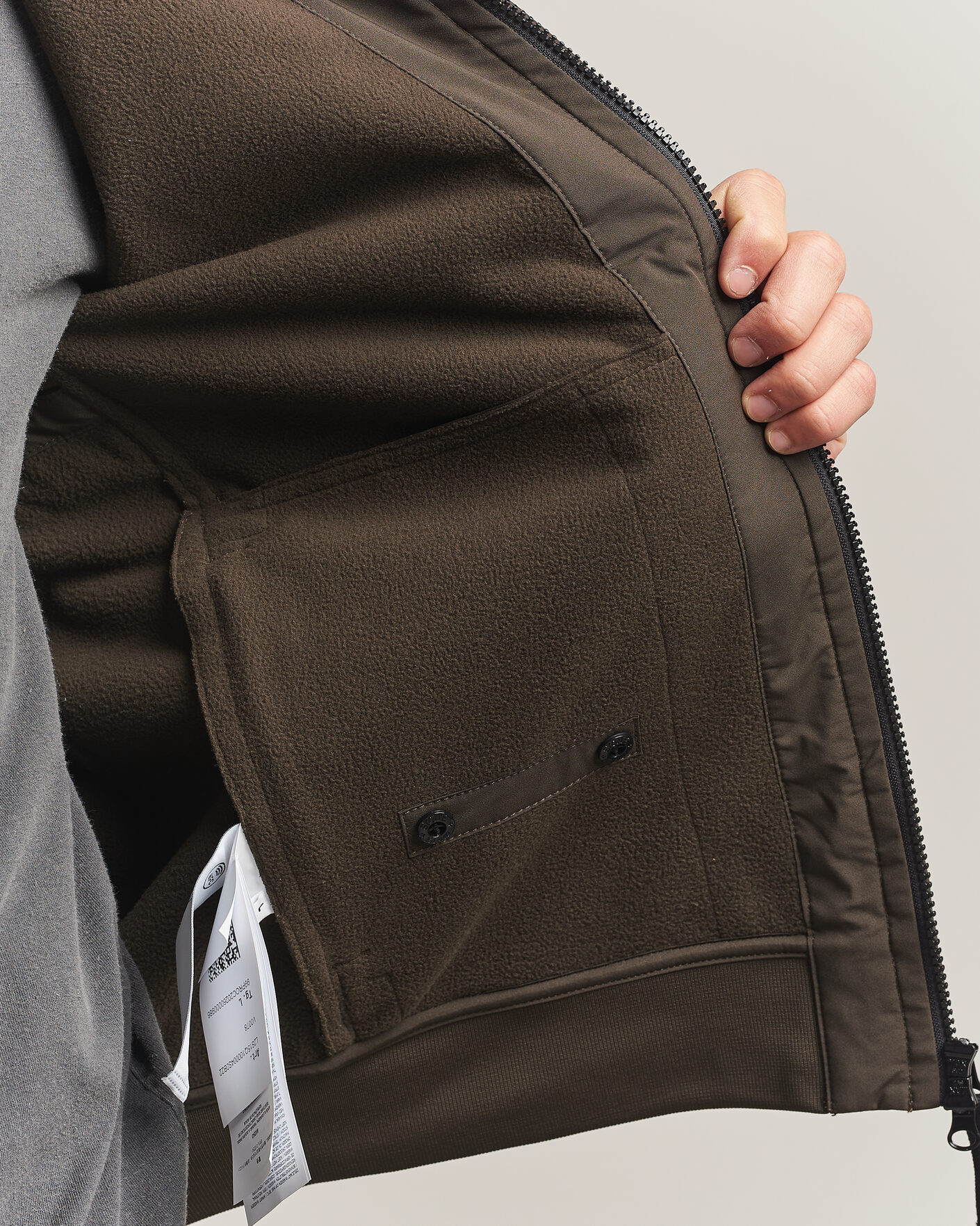 Hombres | Abrigos y chaquetas | Stone Island | Short Hooded Soft Shell Jacket Coal Grey