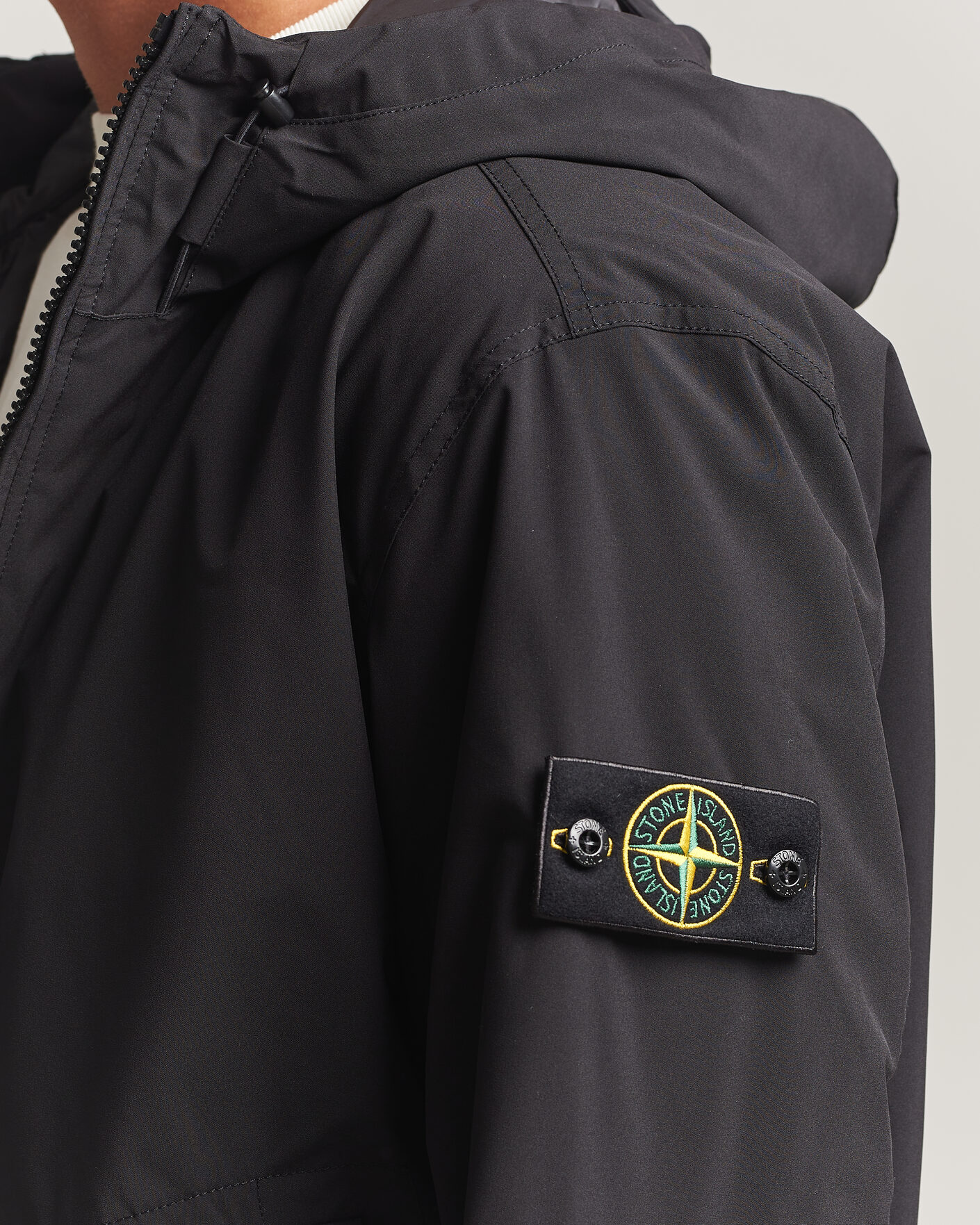 Hombres | Abrigos y chaquetas | Stone Island | Short Soft Shell Parka Black