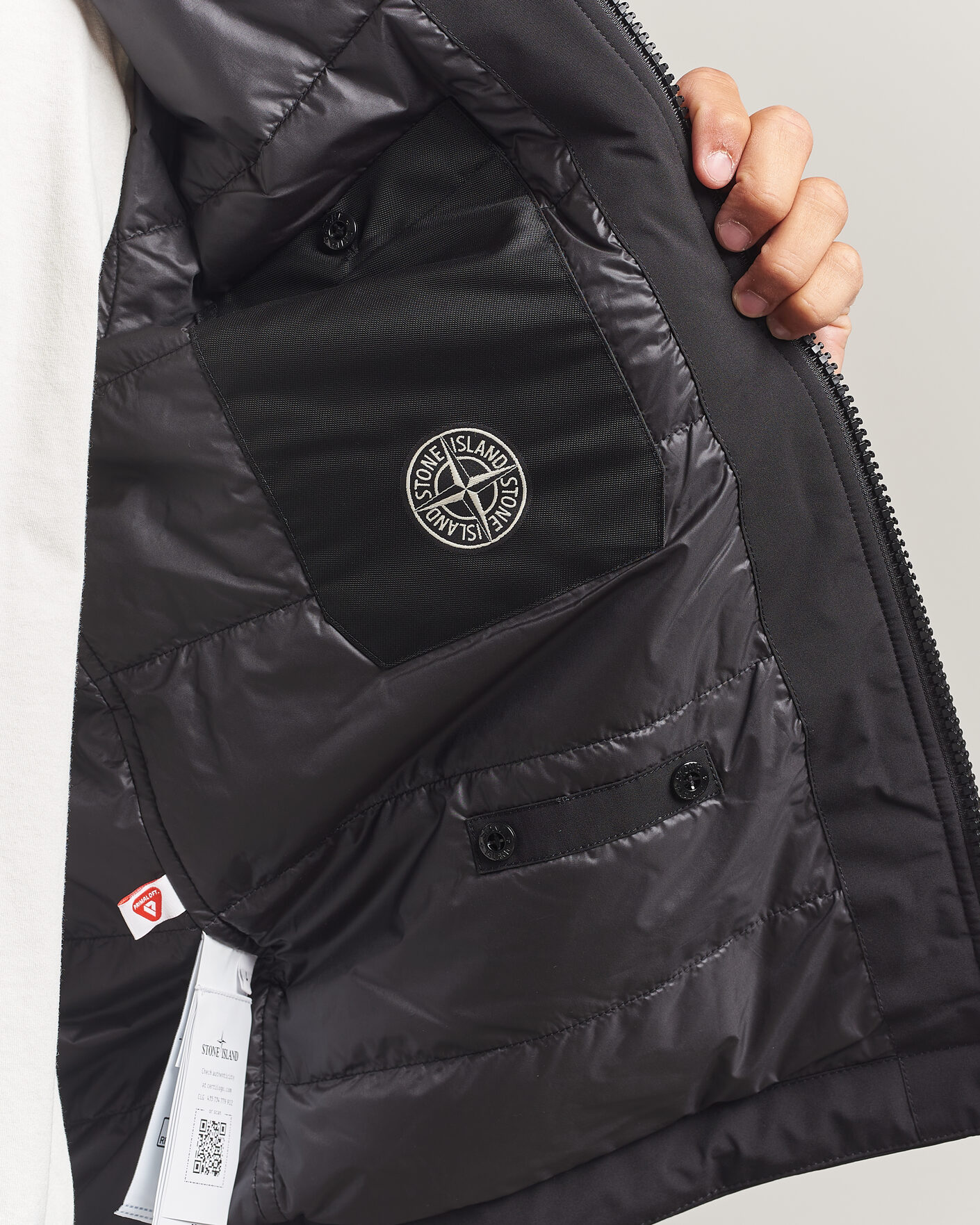 Hombres | Abrigos y chaquetas | Stone Island | Short Soft Shell Parka Black
