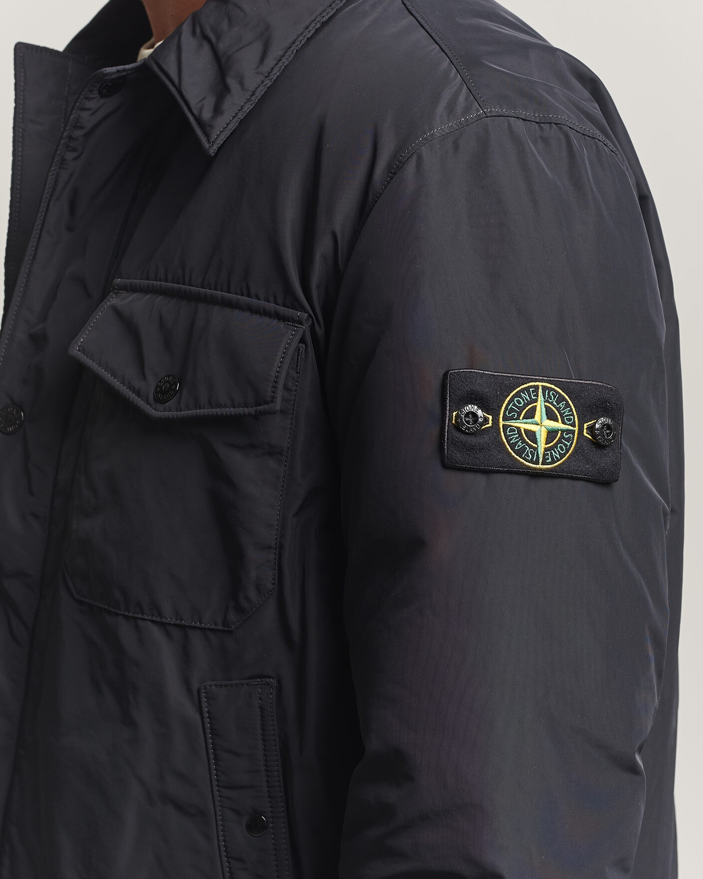 Hombres | Abrigos y chaquetas | Stone Island | Micro Twill Padded Jacket Black