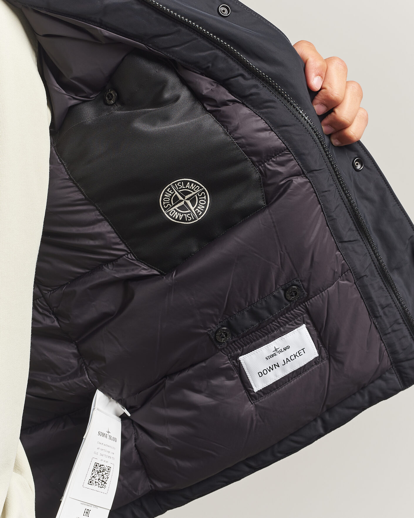 Hombres | Abrigos y chaquetas | Stone Island | Micro Twill Padded Jacket Black