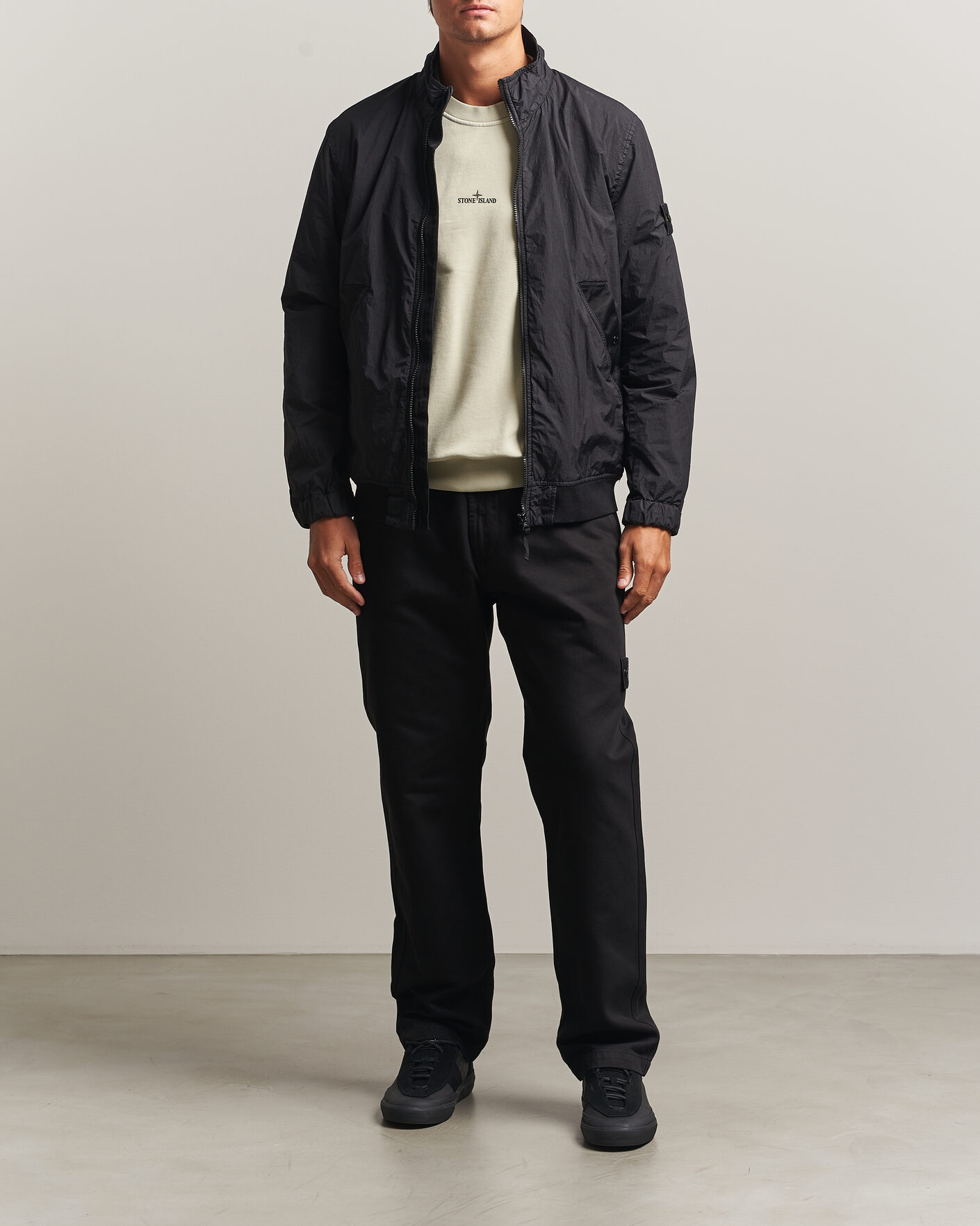 Hombres | Abrigos y chaquetas | Stone Island | Crinkle Reps Jacket Black