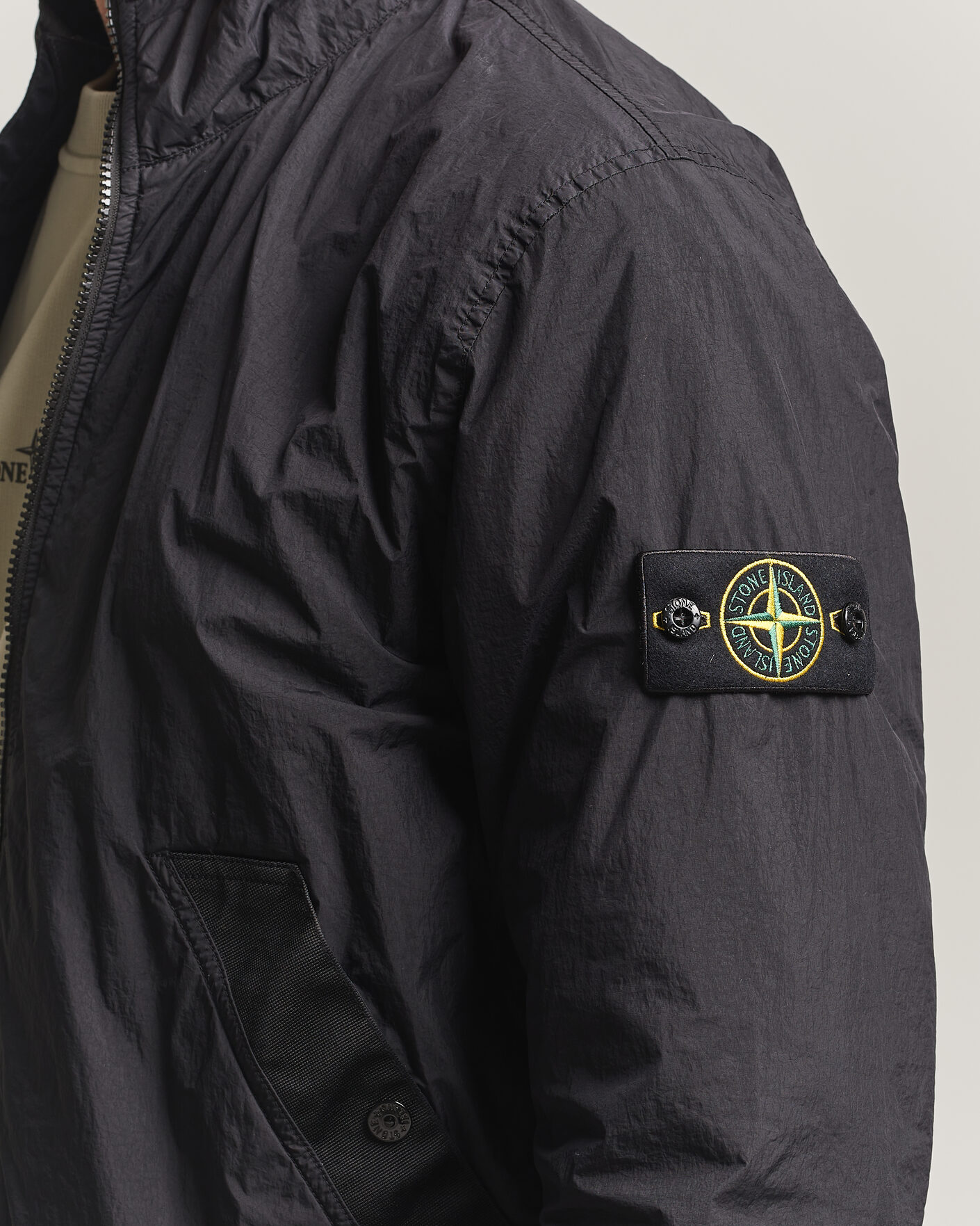 Hombres | Abrigos y chaquetas | Stone Island | Crinkle Reps Jacket Black
