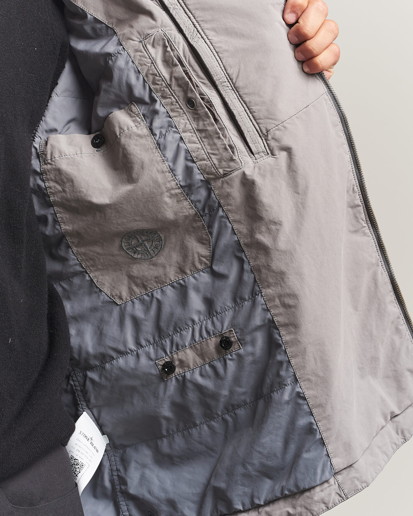 Hombres | Abrigos y chaquetas | Stone Island | Hand Painted David Light TC Short Parka Grey