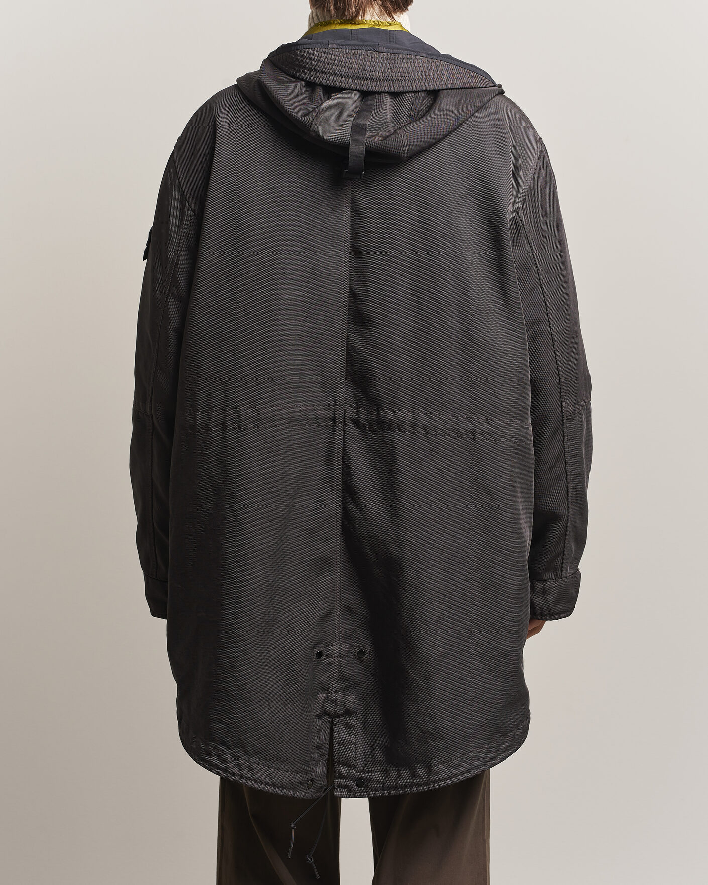 Hombres | Abrigos y chaquetas | Stone Island | Dense Oxford Nylon TC Fishtail Parka Lead Grey