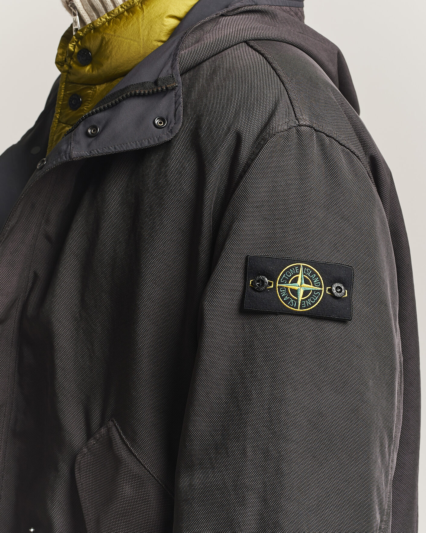 Hombres | Abrigos y chaquetas | Stone Island | Dense Oxford Nylon TC Fishtail Parka Lead Grey
