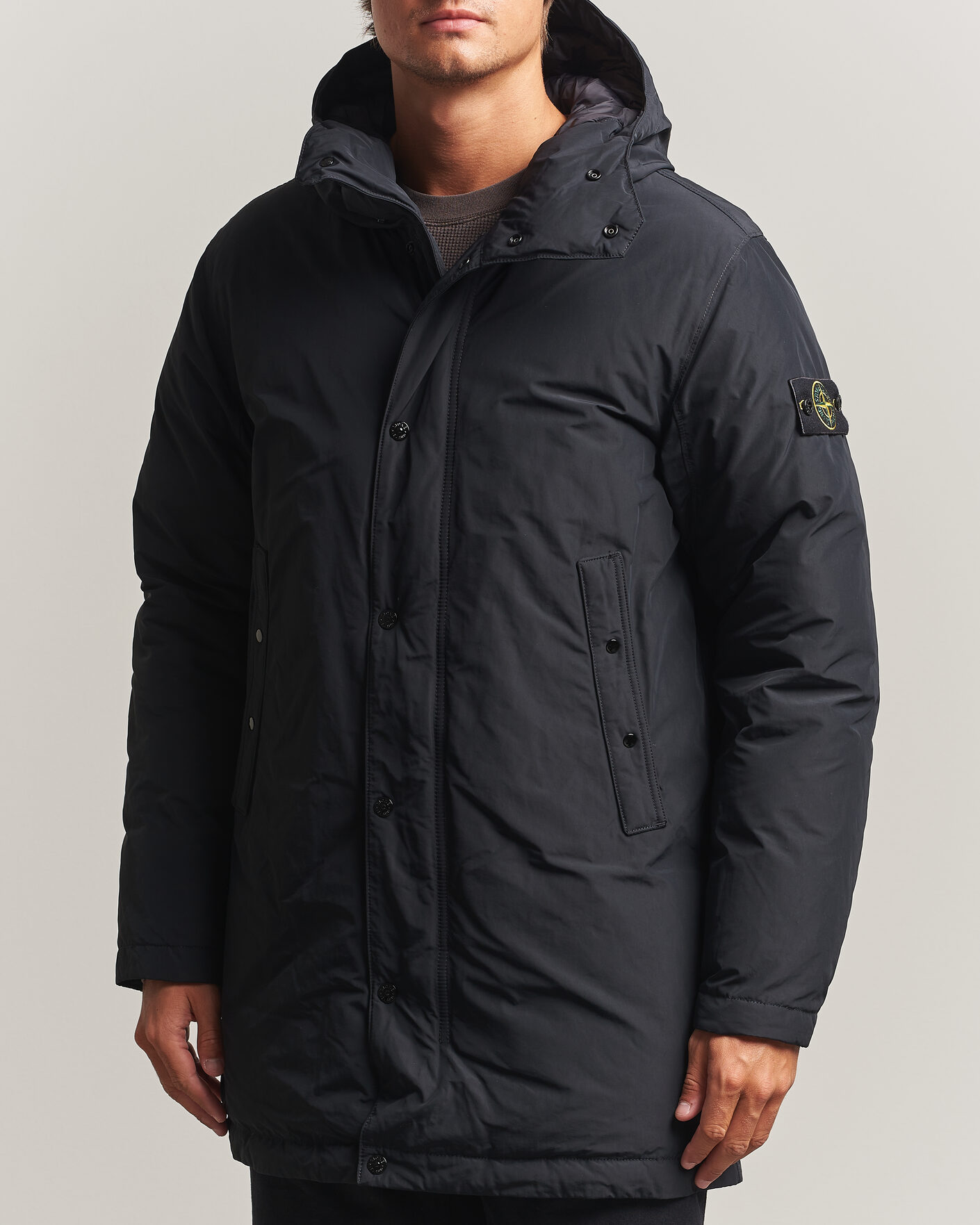 Hombres | Abrigos y chaquetas | Stone Island | Micro Twill Padded Parka Black