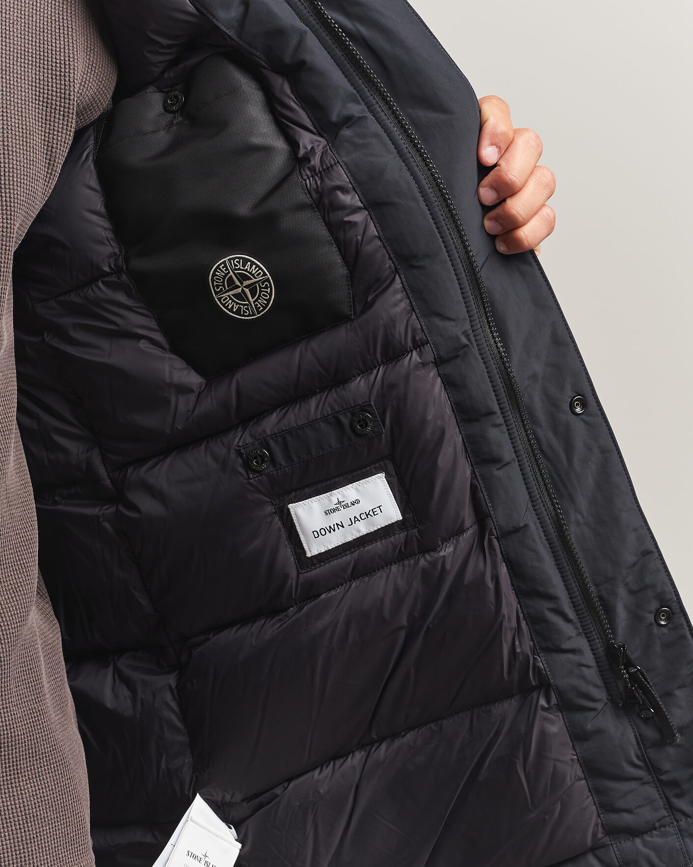 Hombres | Abrigos y chaquetas | Stone Island | Micro Twill Padded Parka Black