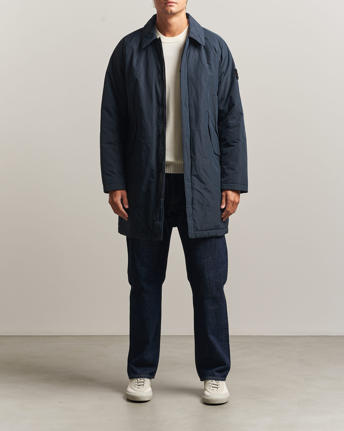 Hombres | Abrigos y chaquetas | Stone Island | Micro Reps Padded Coat Navy Blue