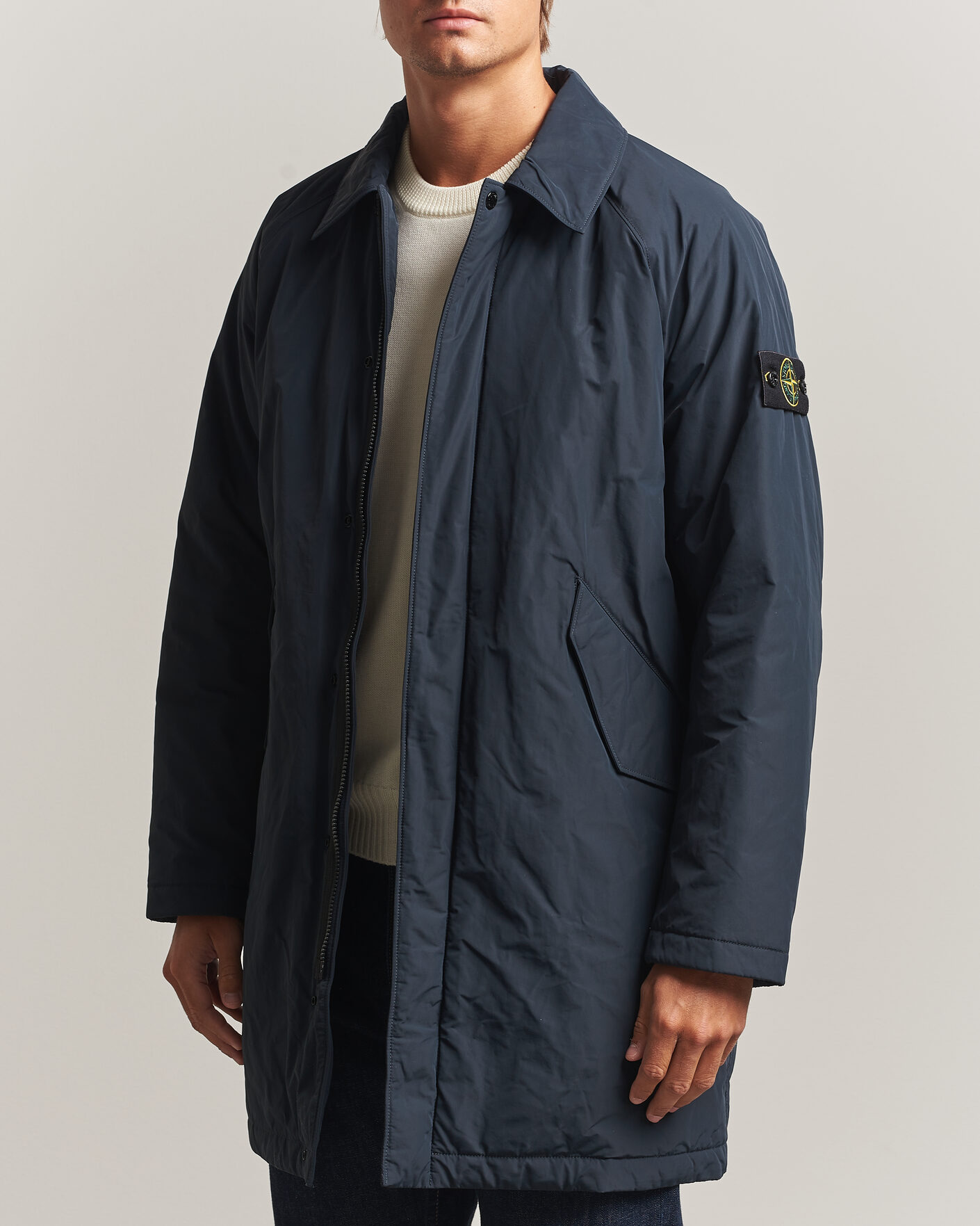 Hombres | Abrigos y chaquetas | Stone Island | Micro Reps Padded Coat Navy Blue