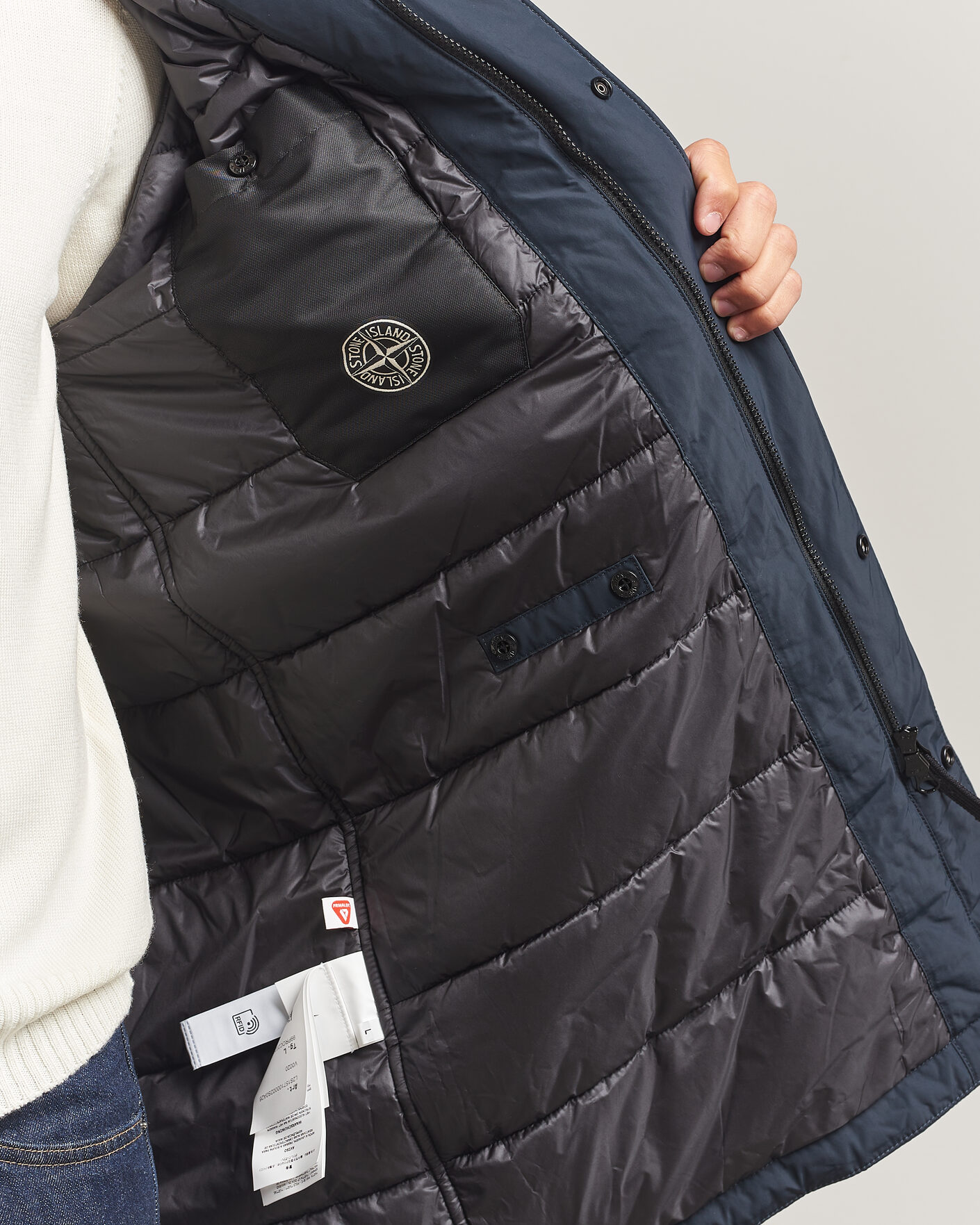 Hombres | Abrigos y chaquetas | Stone Island | Micro Reps Padded Coat Navy Blue