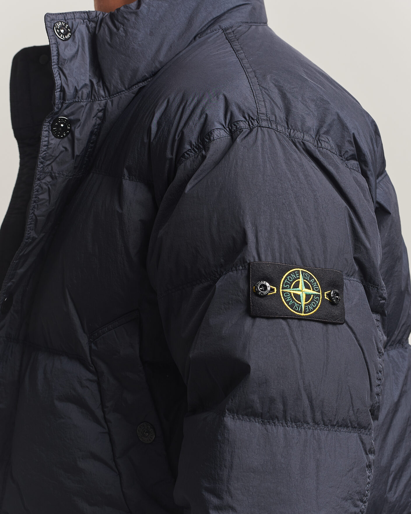Hombres | Abrigos y chaquetas | Stone Island | Crinkle Reps Padded Down Jacket Navy Blue