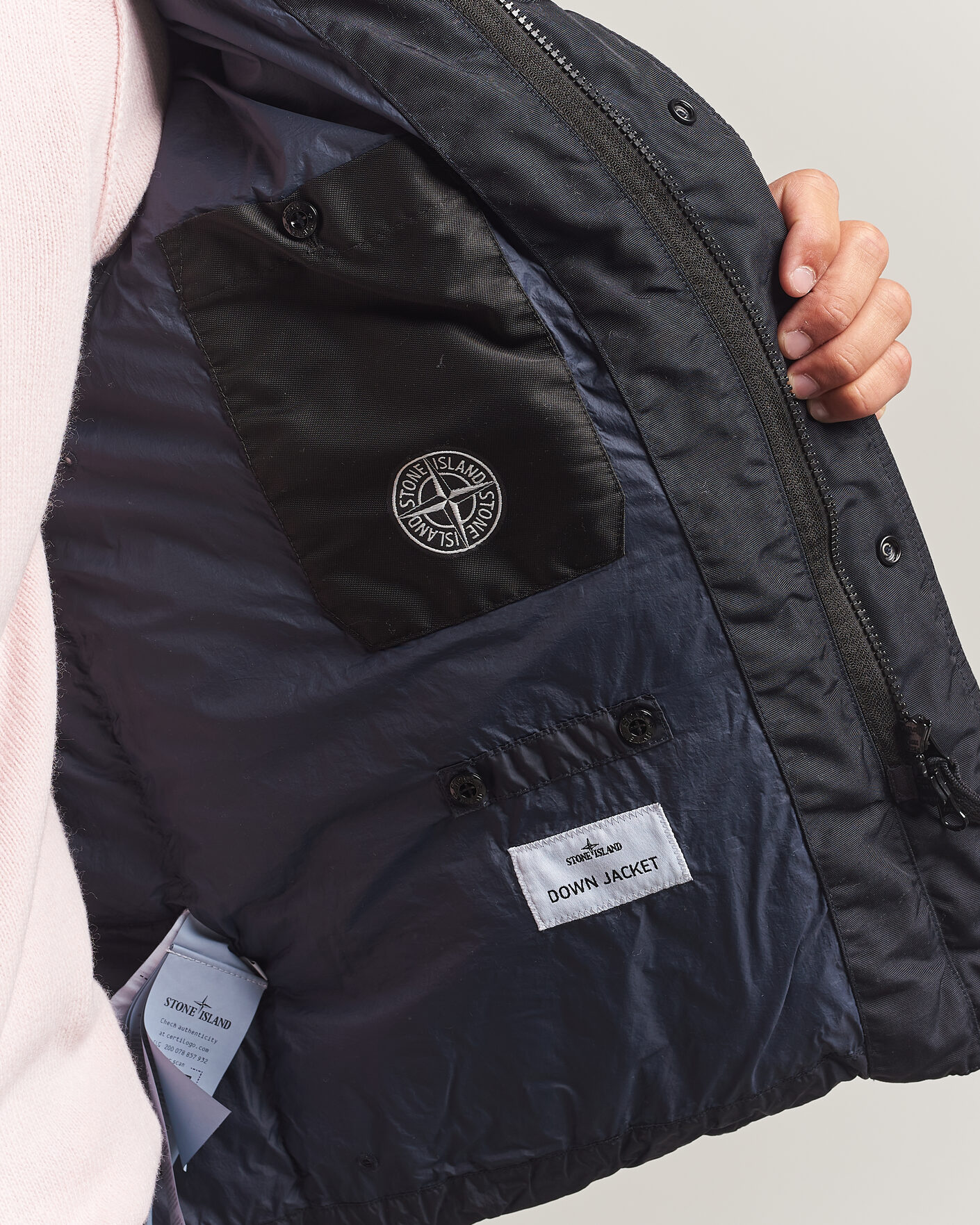 Hombres | Abrigos y chaquetas | Stone Island | Crinkle Reps Padded Down Jacket Navy Blue