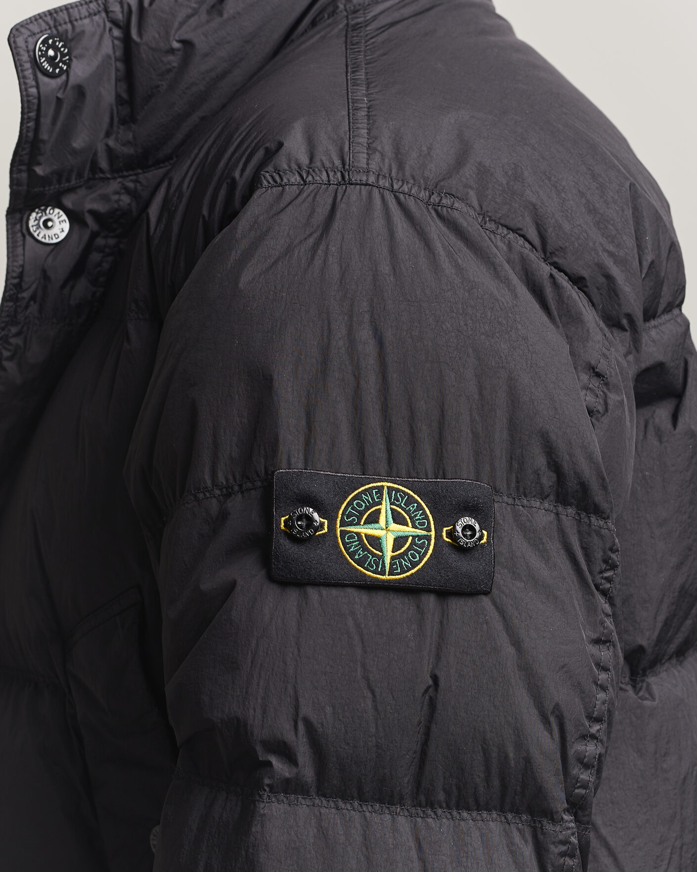 Hombres | Abrigos y chaquetas | Stone Island | Crinkle Reps Padded Down Jacket Black
