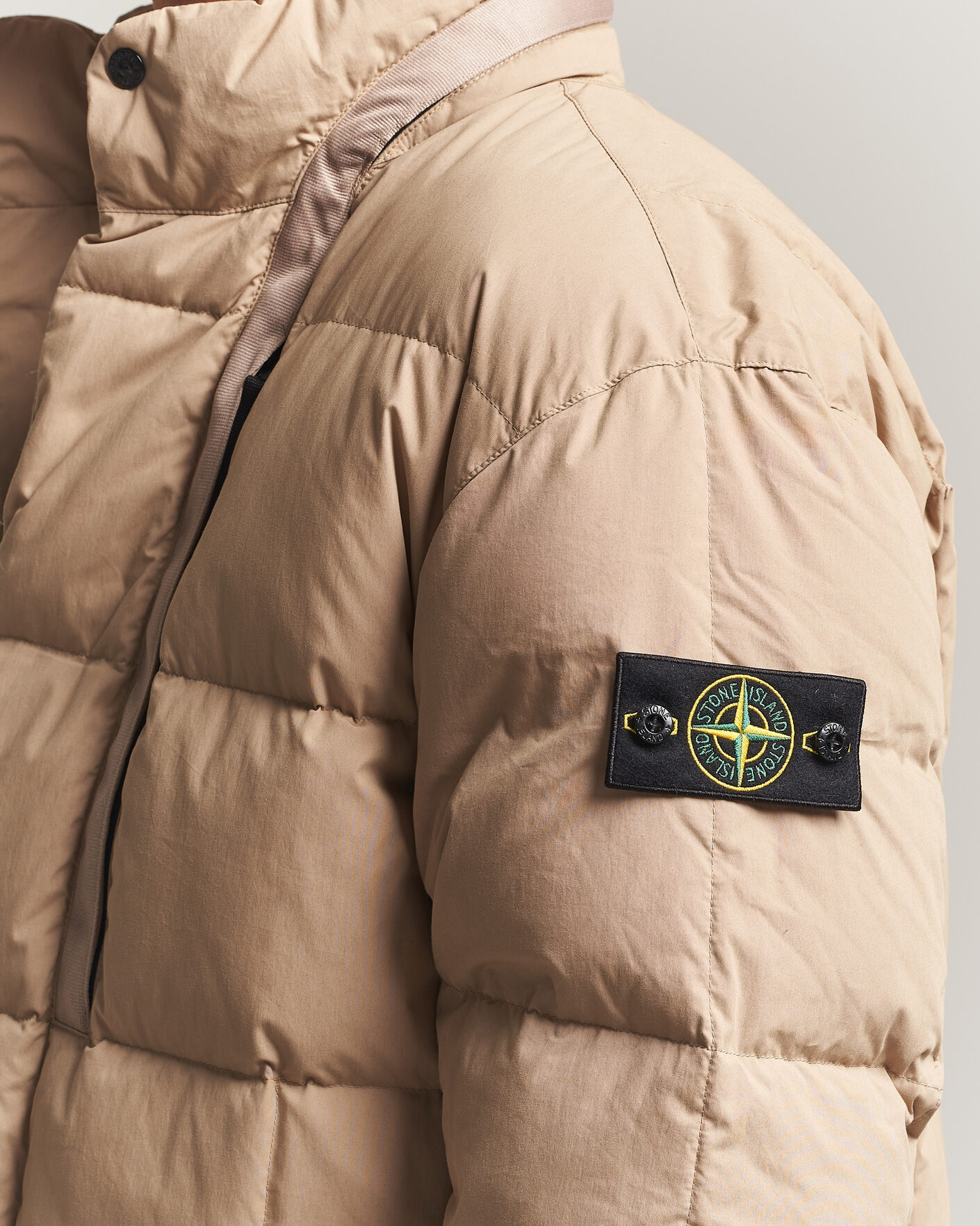 Hombres | Abrigos y chaquetas | Stone Island | Cotton/Nylon Padded Down Jacket Biscuit