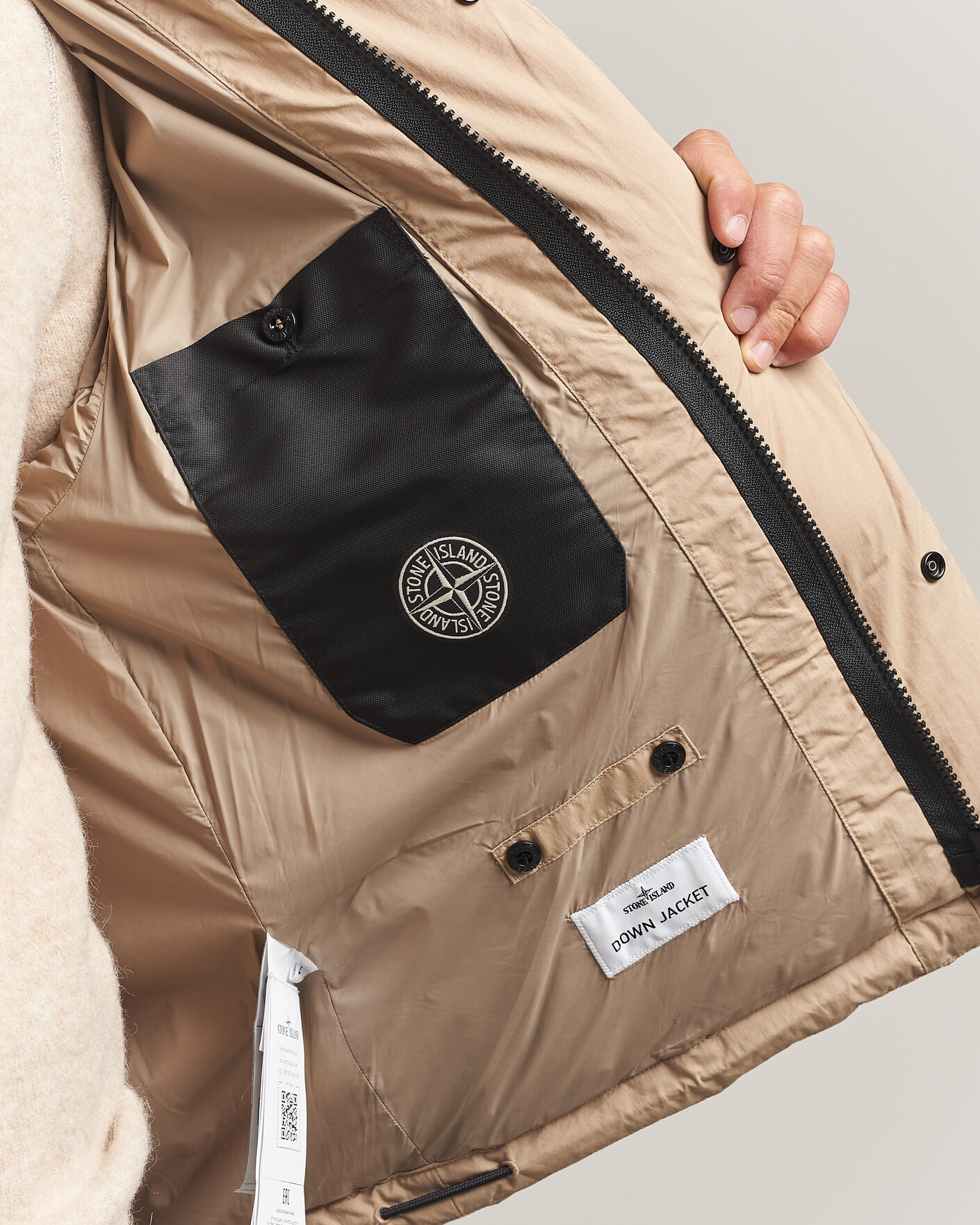 Hombres | Abrigos y chaquetas | Stone Island | Cotton/Nylon Padded Down Jacket Biscuit