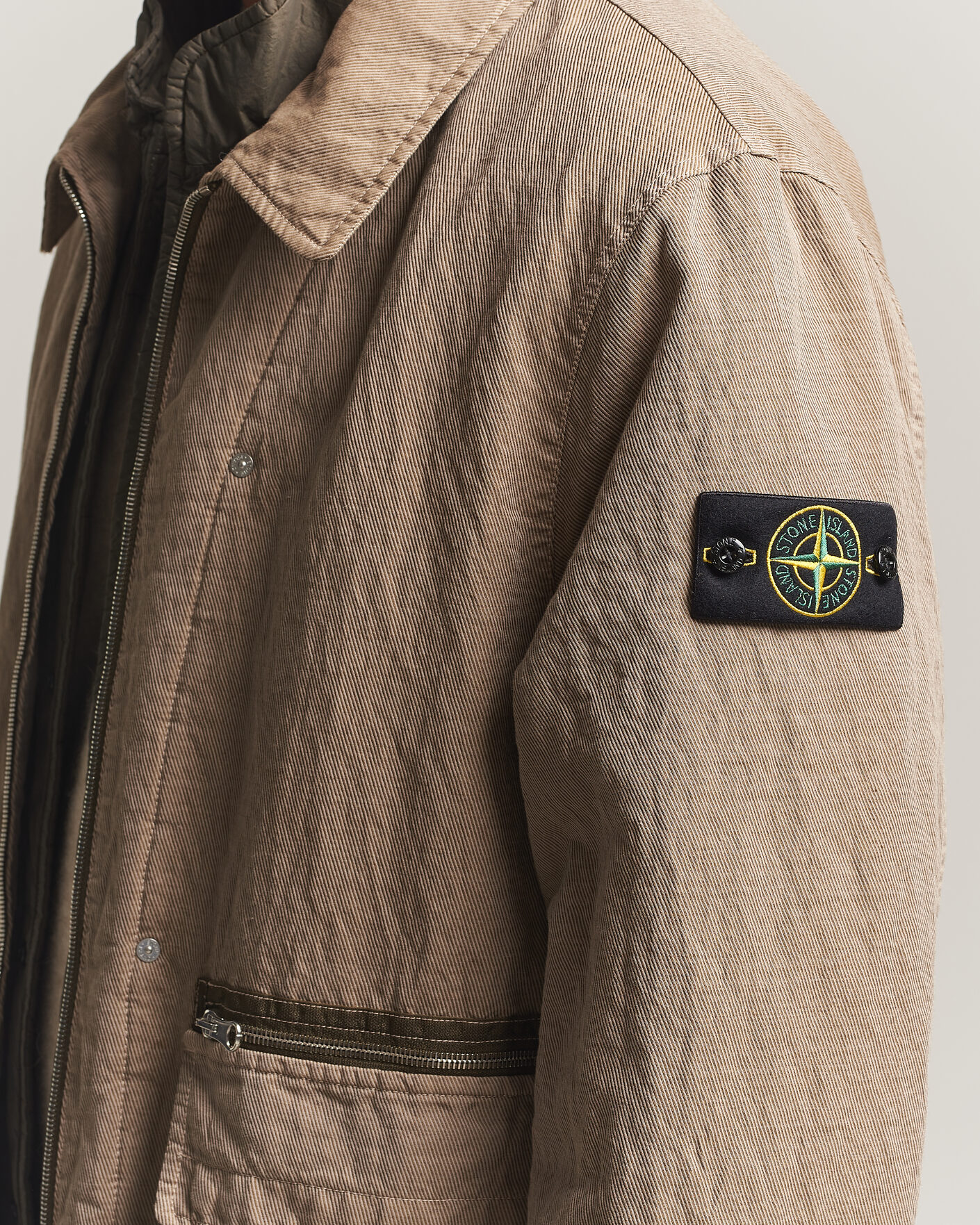 Hombres | Abrigos y chaquetas | Stone Island | Diagonal Cotton/Wool Field Jacket Biscuit