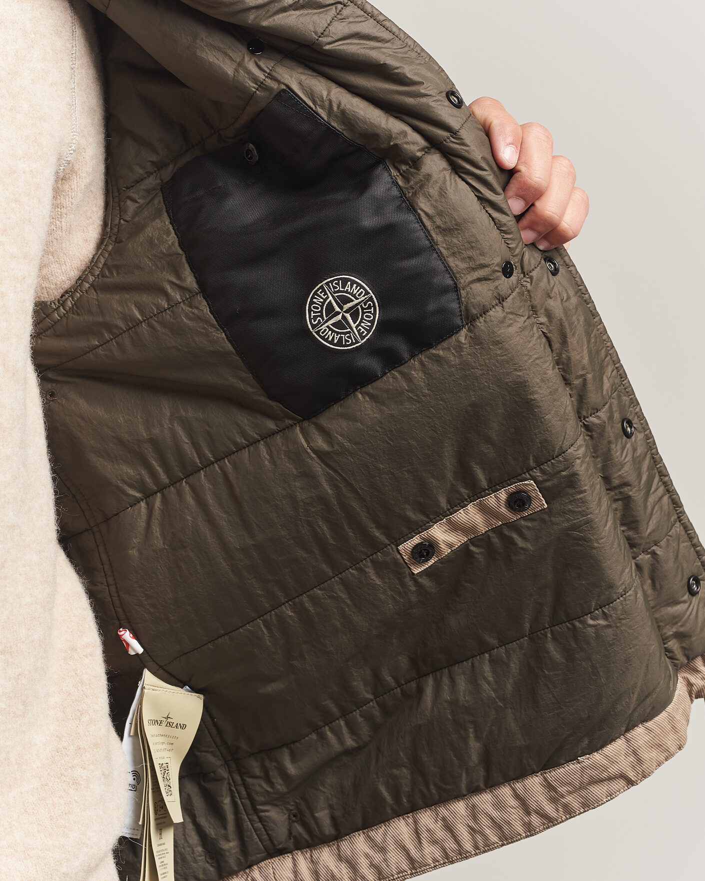 Hombres | Abrigos y chaquetas | Stone Island | Diagonal Cotton/Wool Field Jacket Biscuit