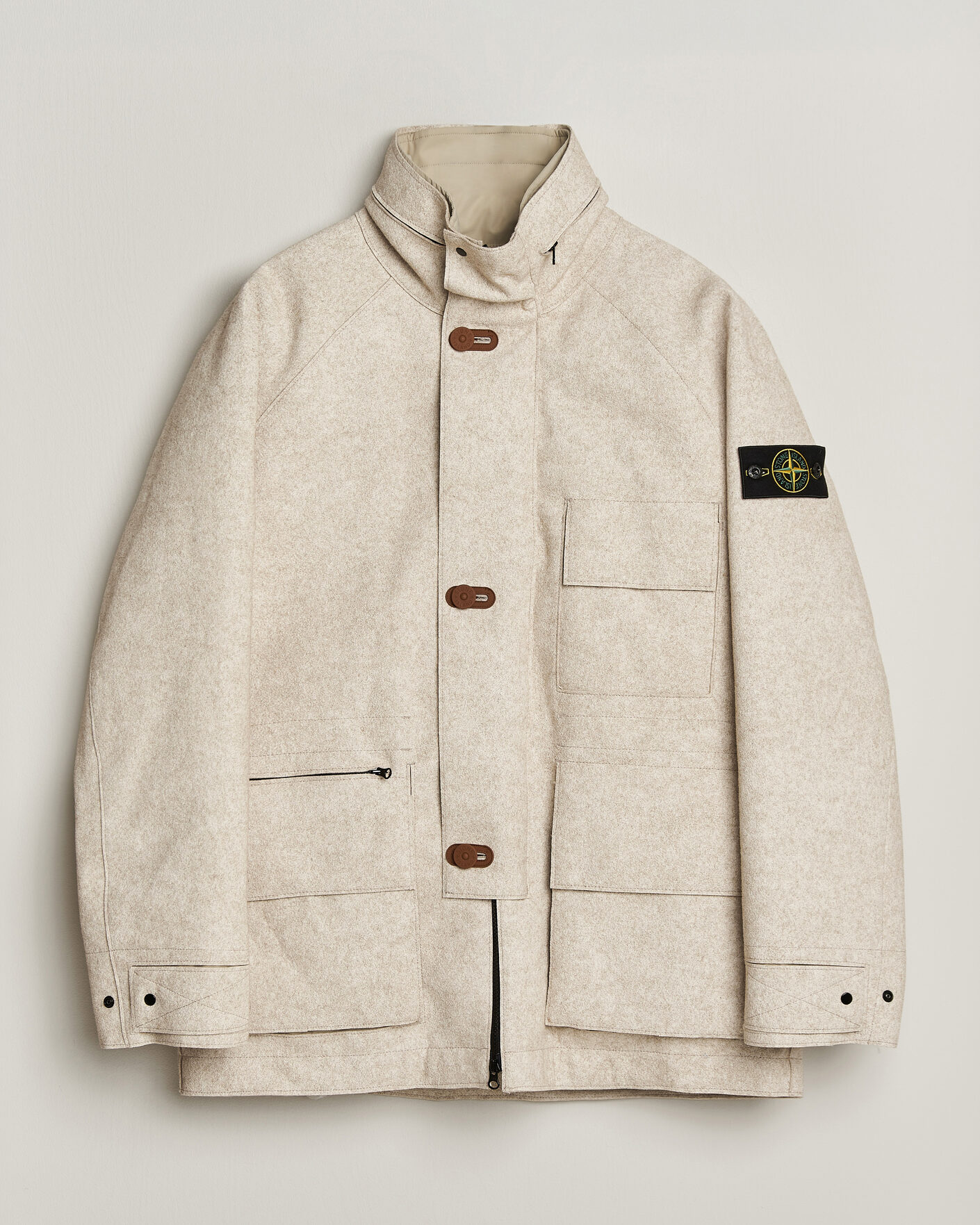 Hombres | Abrigos y chaquetas | Stone Island | Panno Coagulato Coat Biscuit