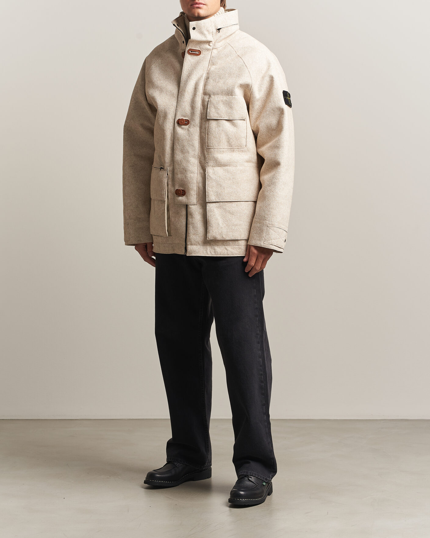 Hombres | Abrigos y chaquetas | Stone Island | Panno Coagulato Coat Biscuit
