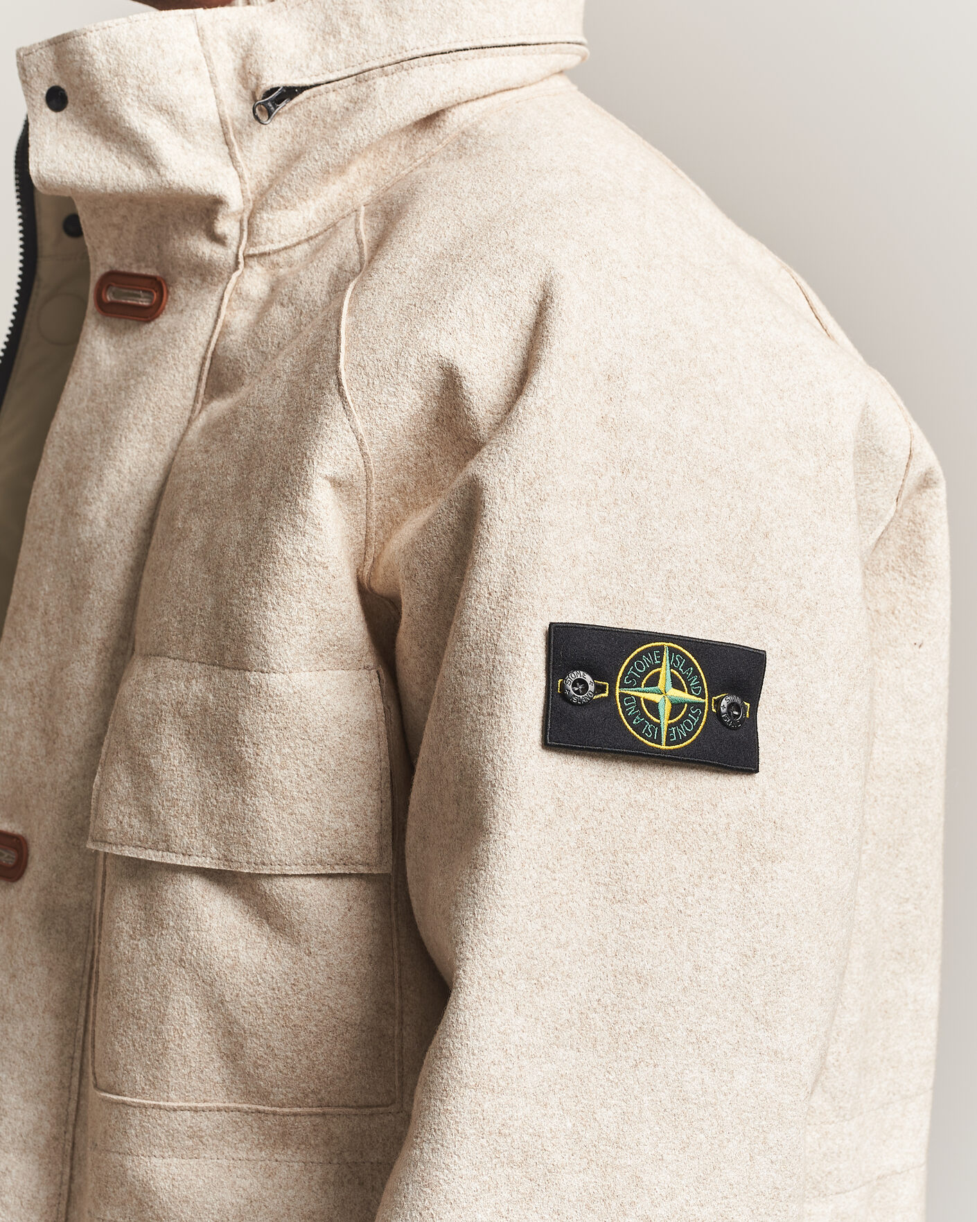 Hombres | Abrigos y chaquetas | Stone Island | Panno Coagulato Coat Biscuit