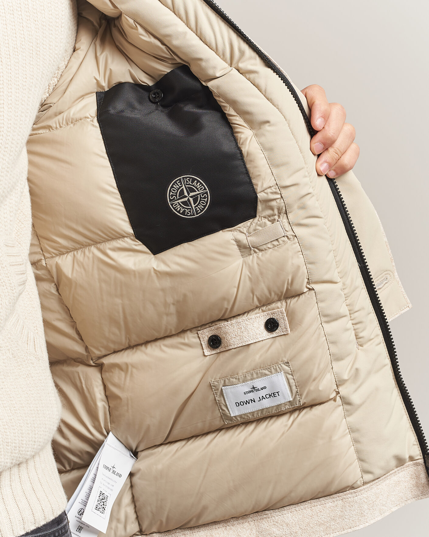 Hombres | Abrigos y chaquetas | Stone Island | Panno Coagulato Coat Biscuit