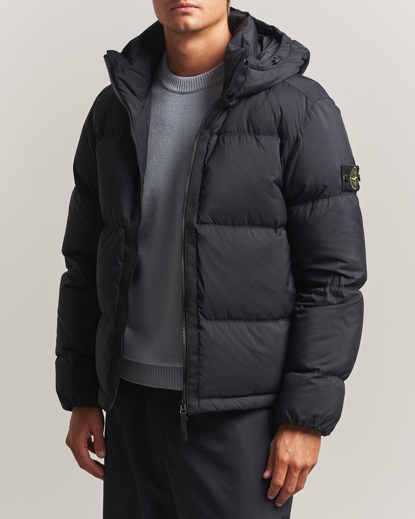 Hombres | Abrigos y chaquetas | Stone Island | Matt Ripstop Cordura Down Jacket Black