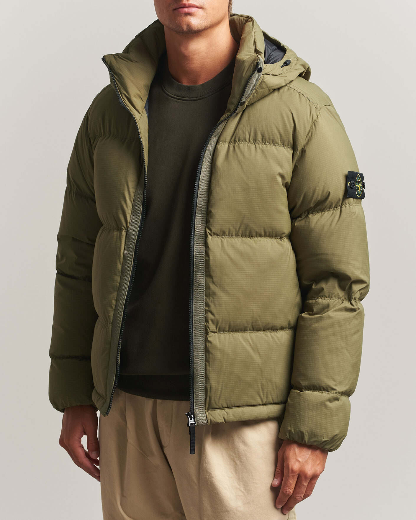 Hombres | Abrigos y chaquetas | Stone Island | Matt Ripstop Cordura Down Jacket Green