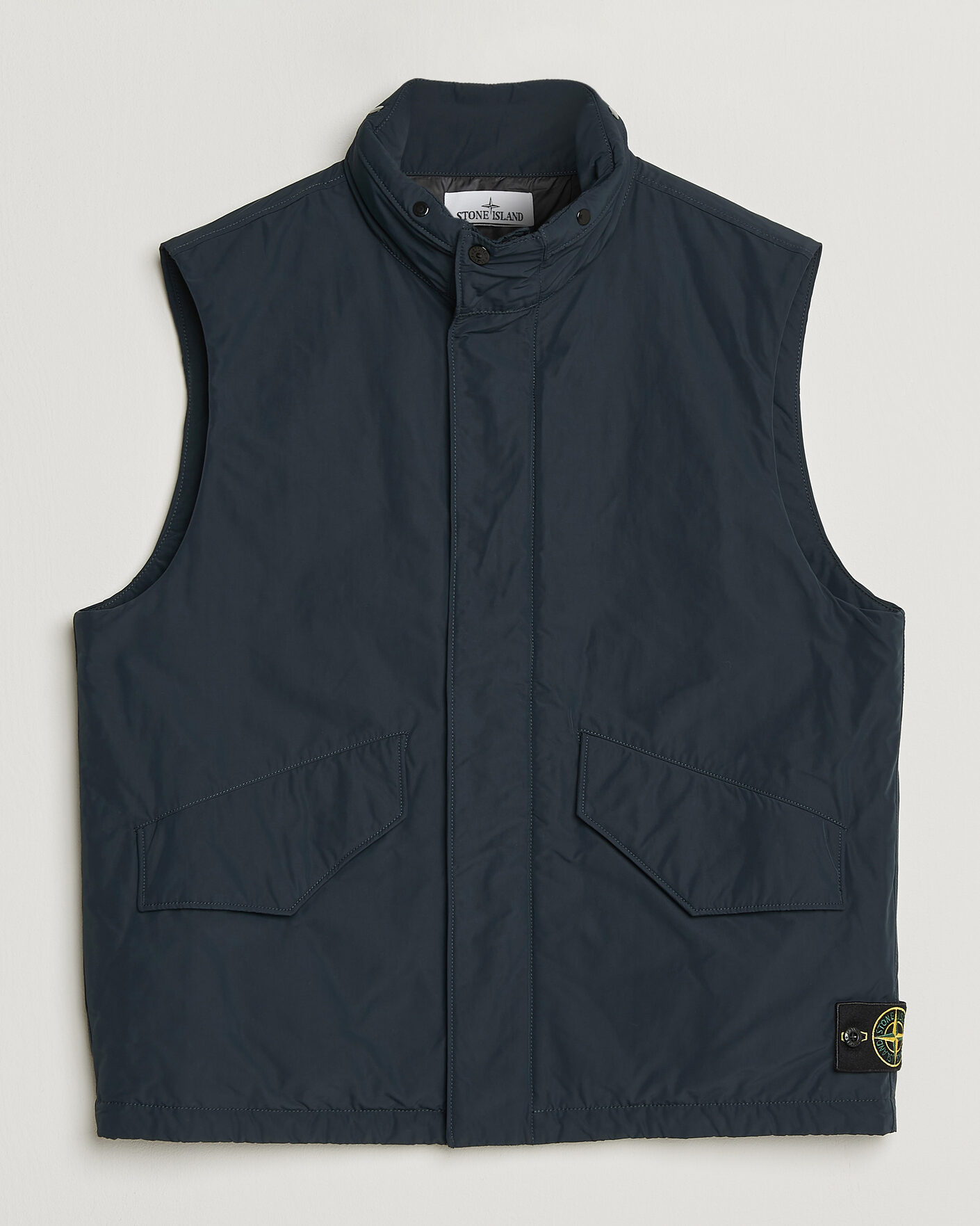 Hombres | Chalecos | Stone Island | Micro Twill Padded Vest Navy Blue