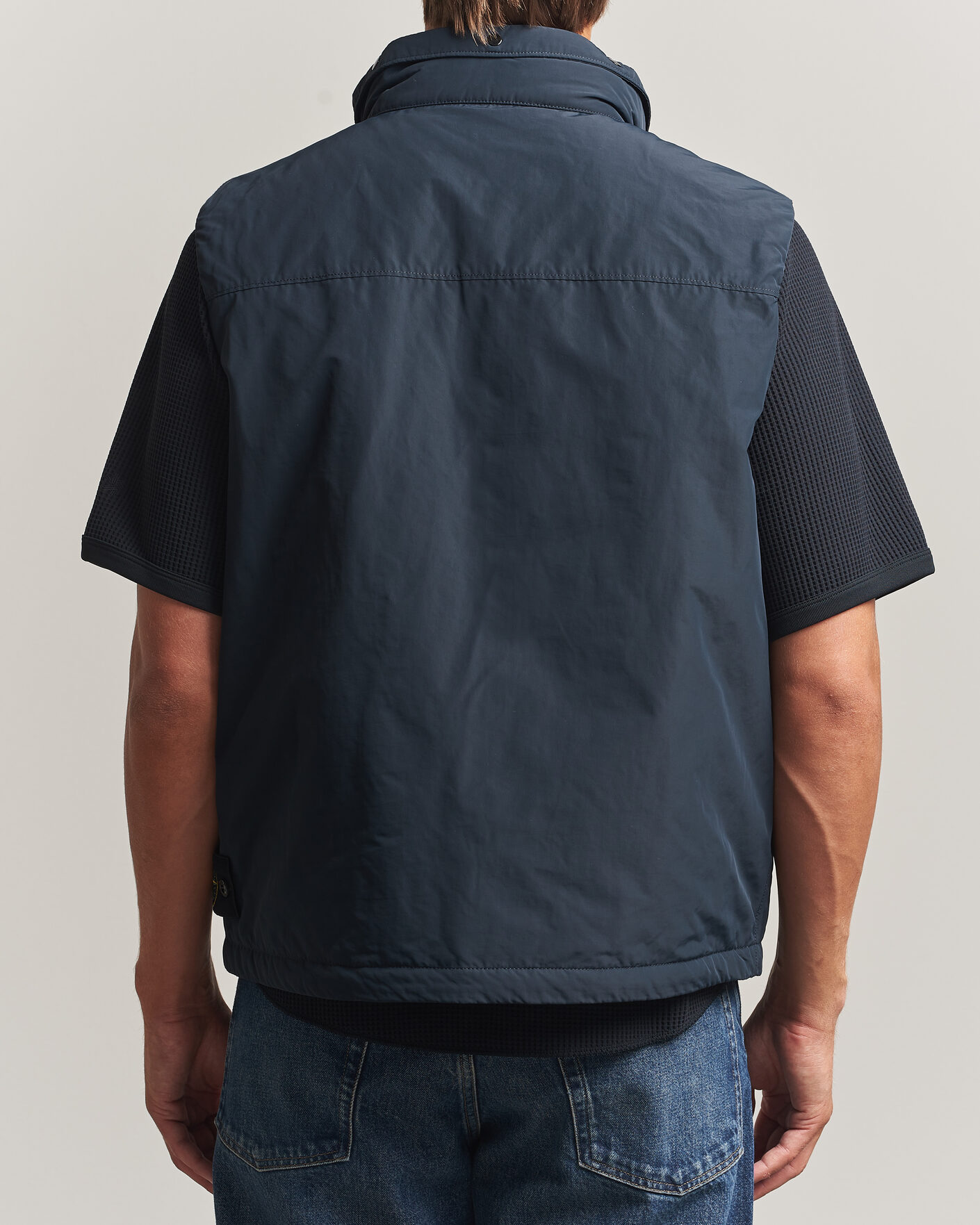 Hombres | Chalecos | Stone Island | Micro Twill Padded Vest Navy Blue