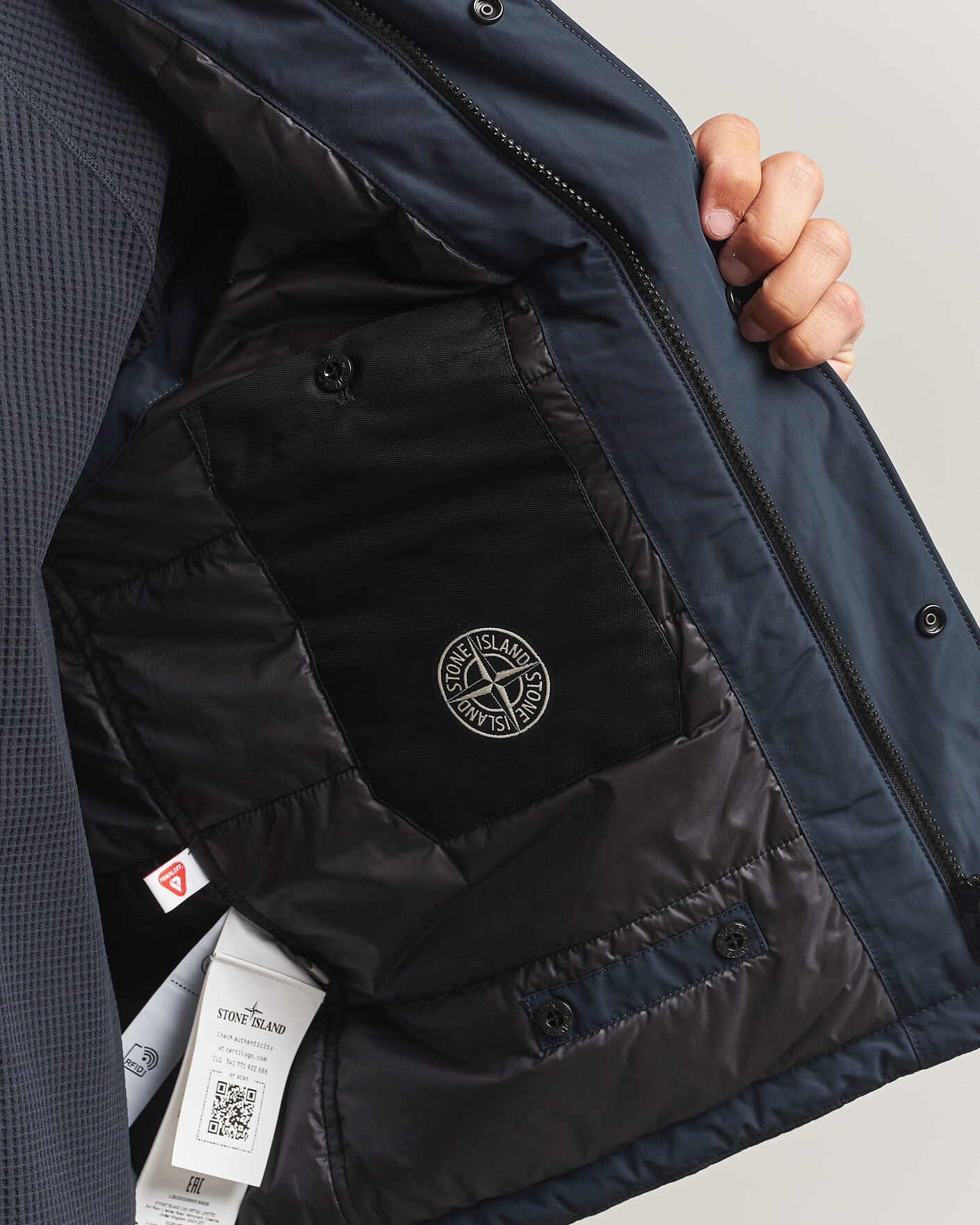 Hombres | Chalecos | Stone Island | Micro Twill Padded Vest Navy Blue