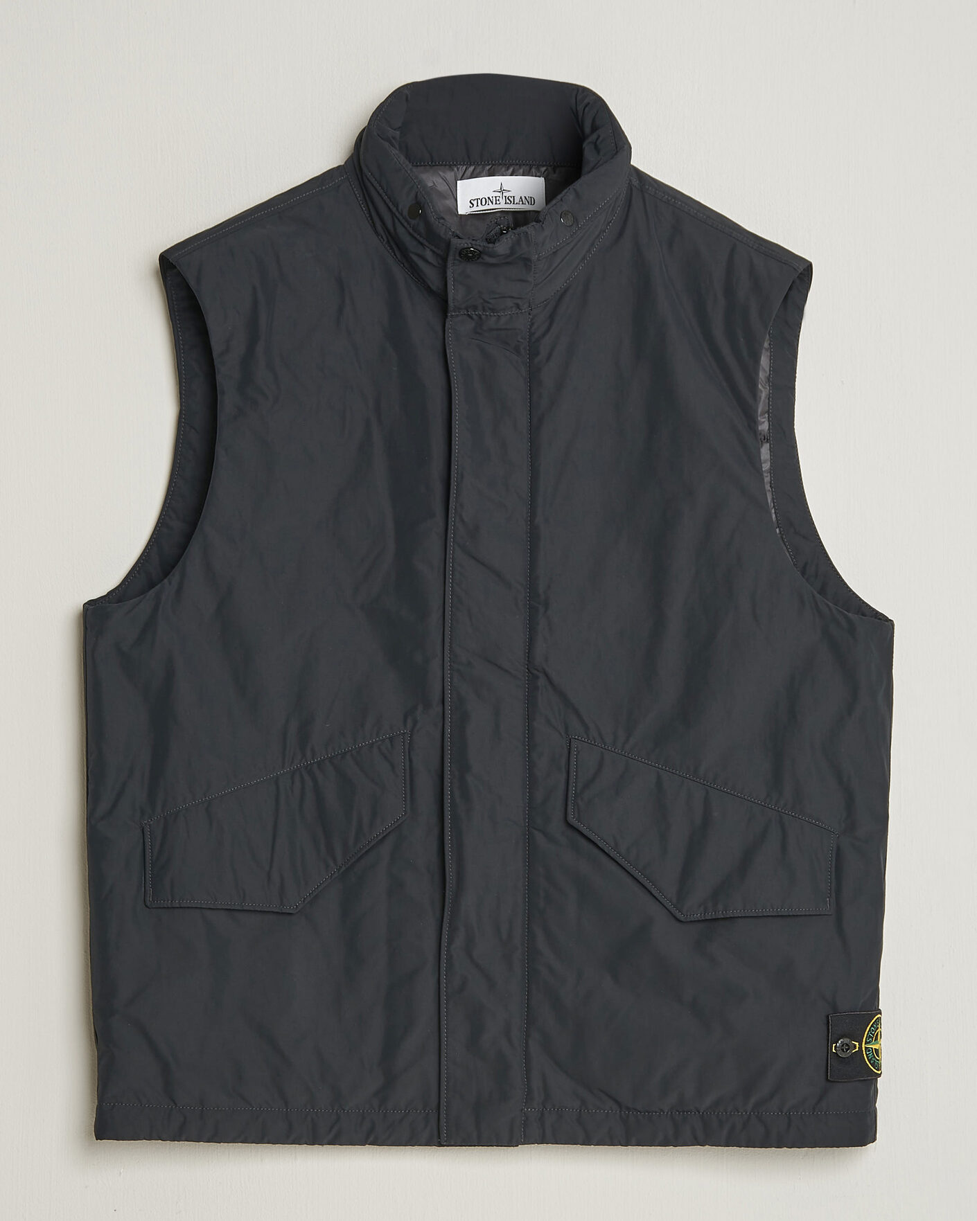 Hombres | Chalecos | Stone Island | Micro Twill Padded Vest Black