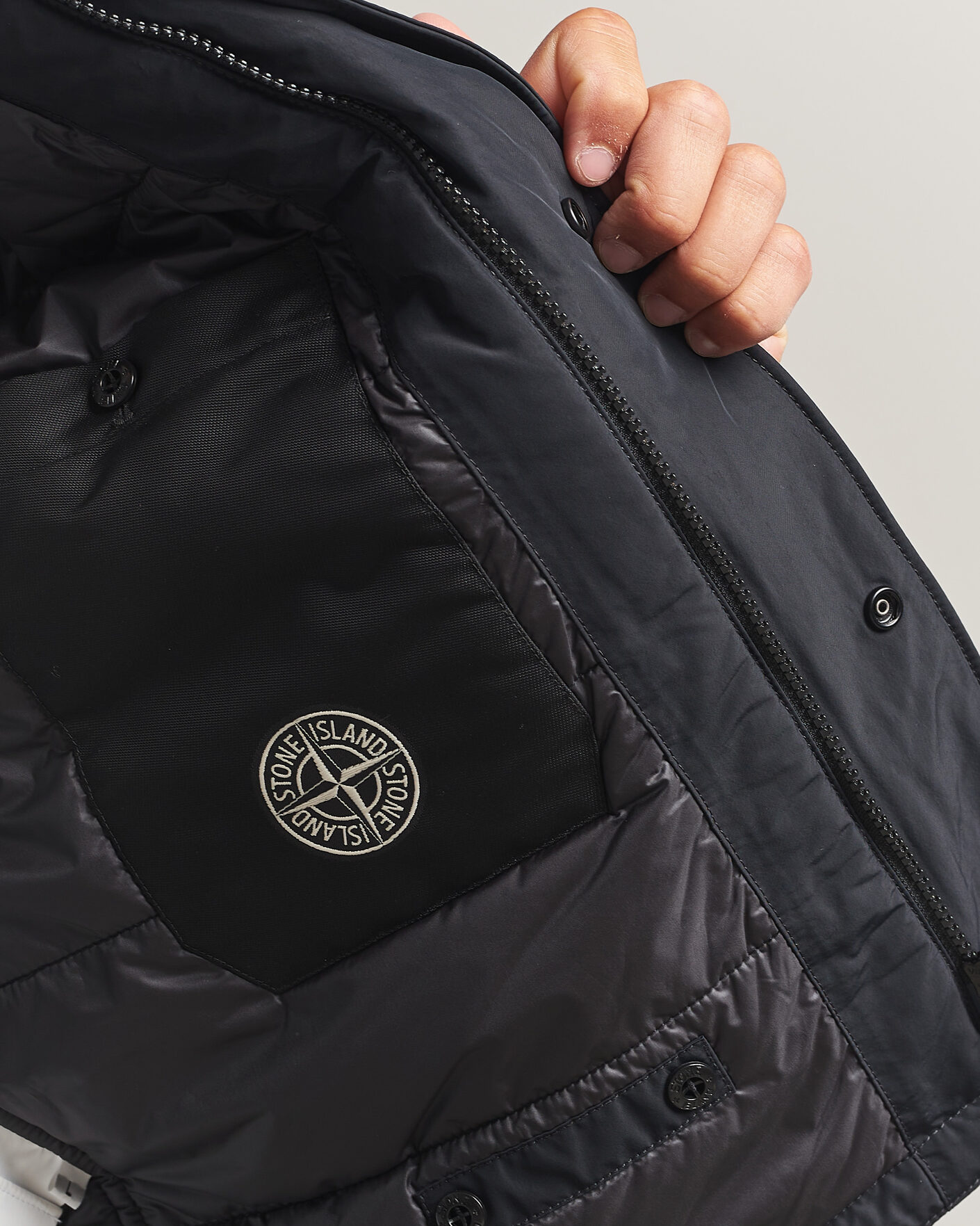 Hombres | Chalecos | Stone Island | Micro Twill Padded Vest Black