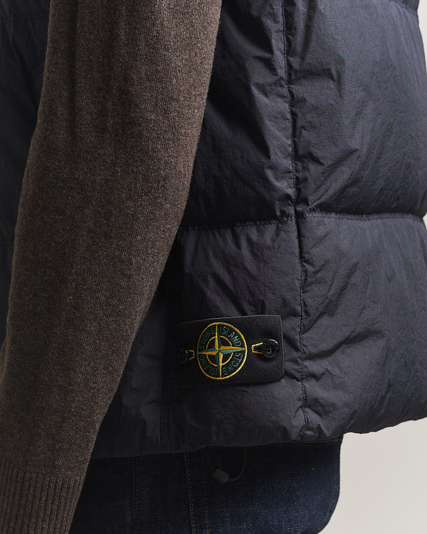 Hombres | Chalecos | Stone Island | Crinkle Reps Down Vest Navy Blue