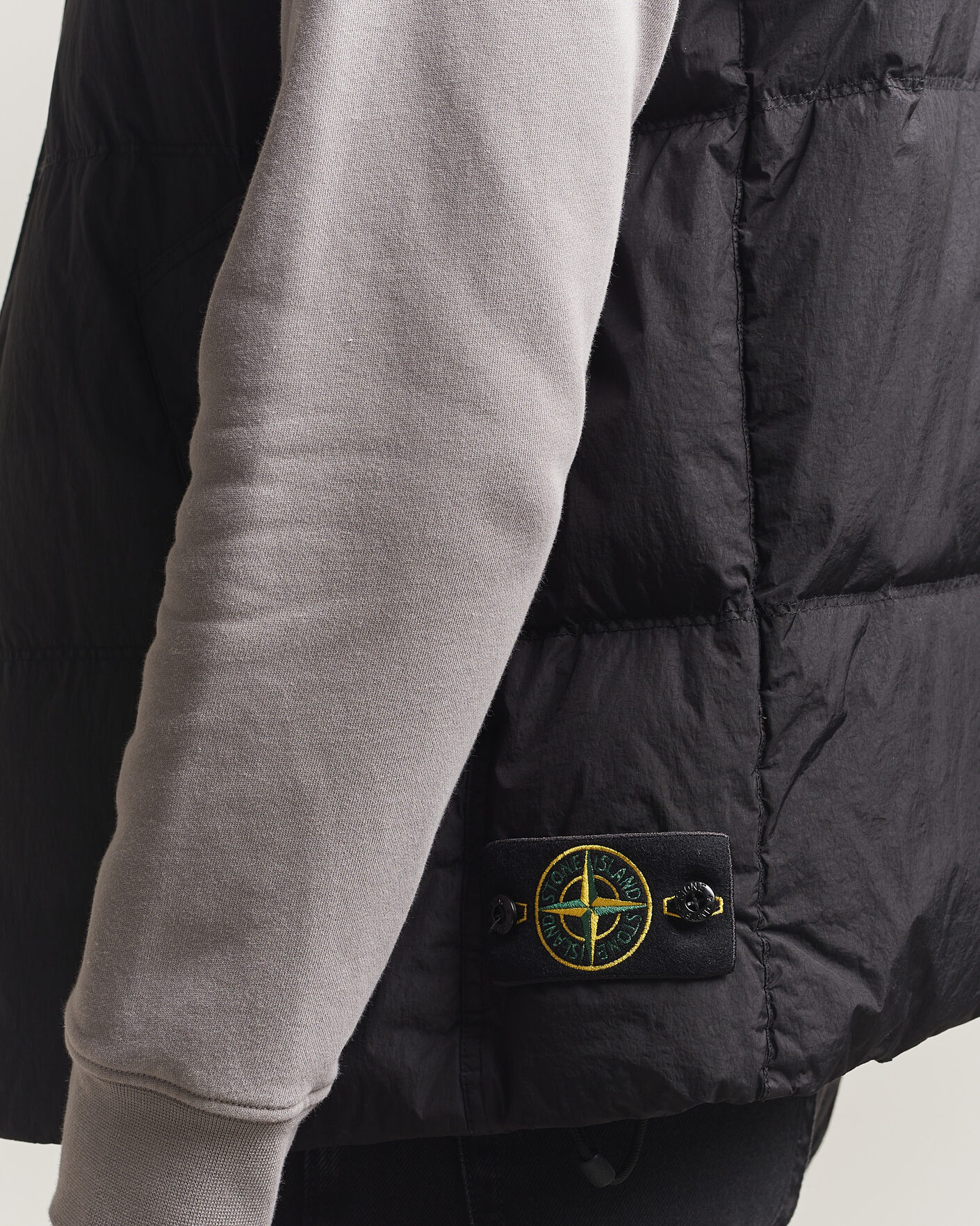 Hombres | Chalecos | Stone Island | Crinkle Reps Down Vest Black