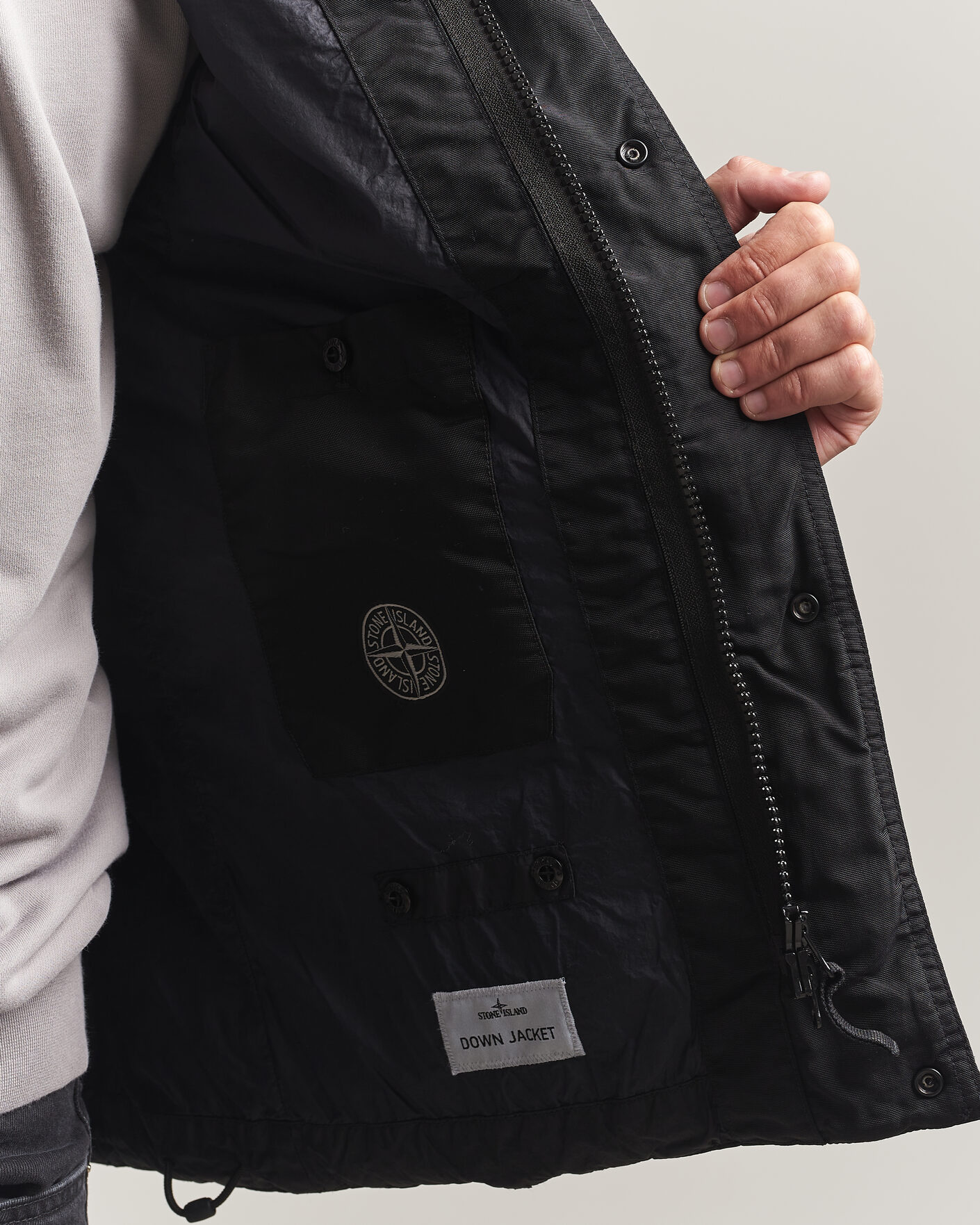 Hombres | Chalecos | Stone Island | Crinkle Reps Down Vest Black