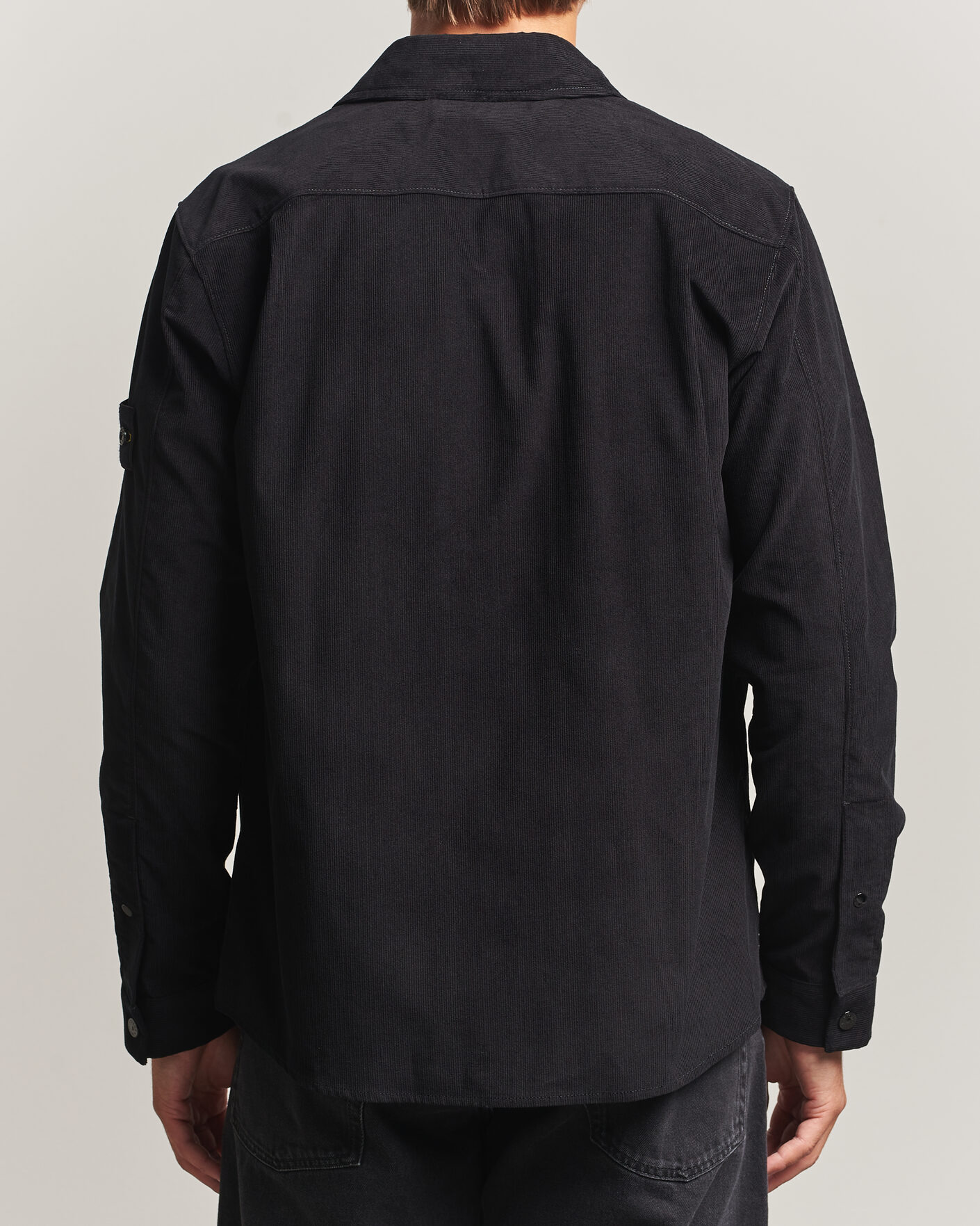 Hombres | Camisas | Stone Island | Micro Cord Overshirt Black