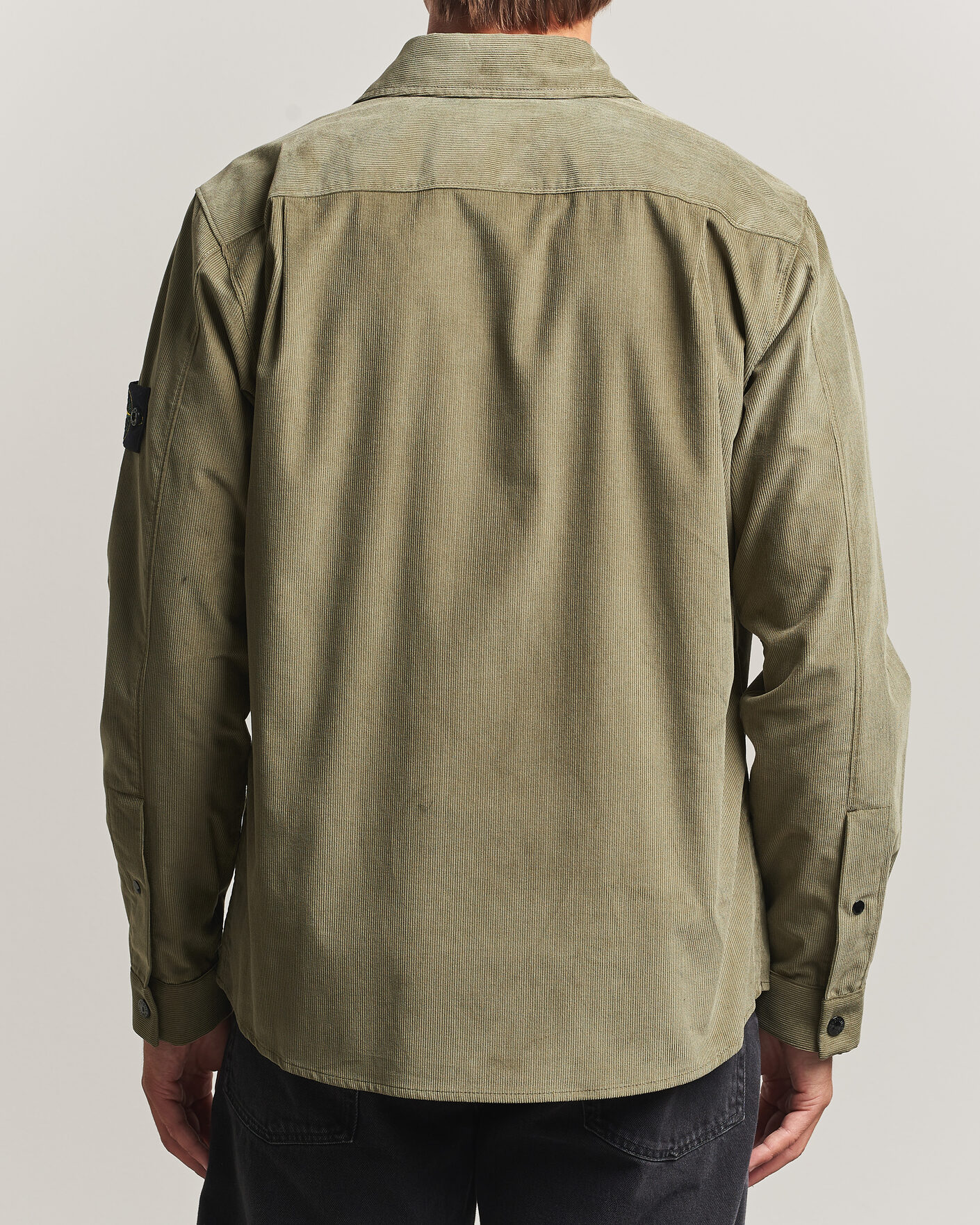 Hombres | Camisas | Stone Island | Micro Cord Overshirt Miltary Green