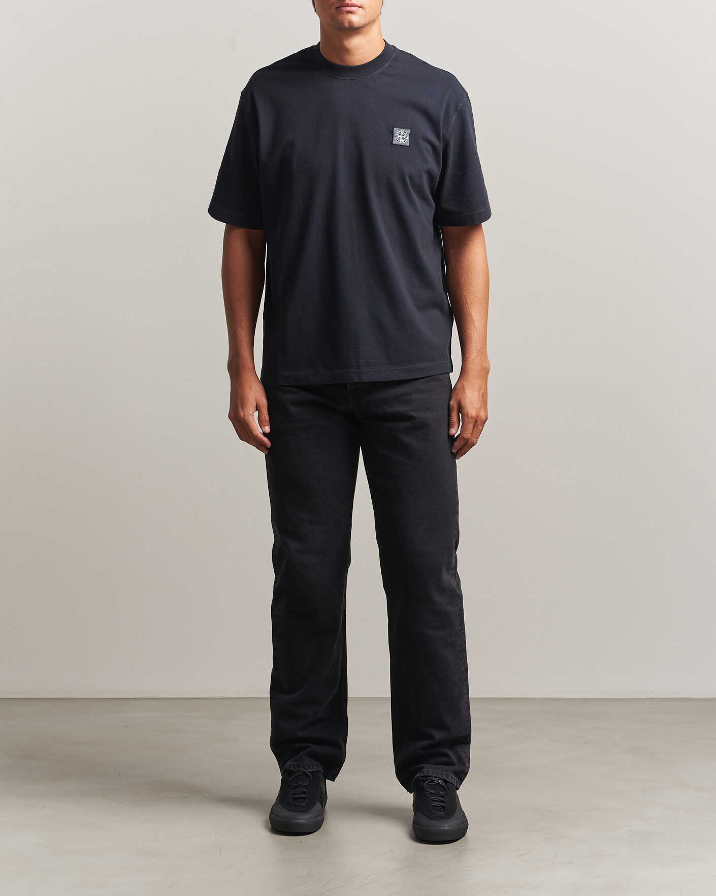 Hombres | Camisetas | Stone Island | Combed Organic Cotton T-Shirt Navy Blue