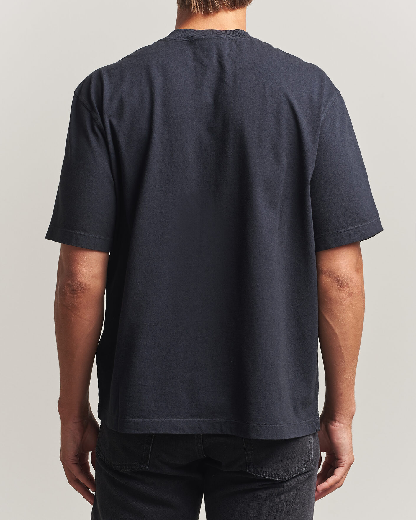 Hombres | Camisetas | Stone Island | Combed Organic Cotton T-Shirt Navy Blue