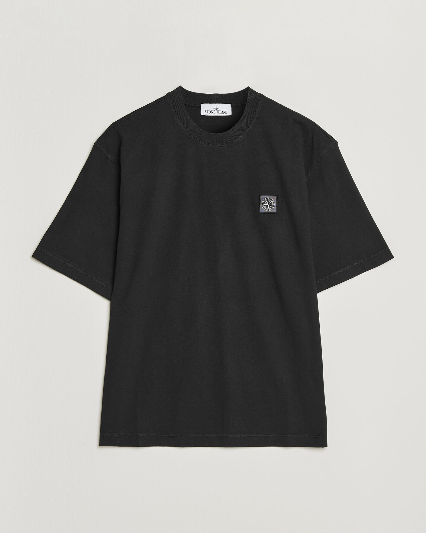 Hombres | Camisetas | Stone Island | Combed Organic Cotton T-Shirt Black