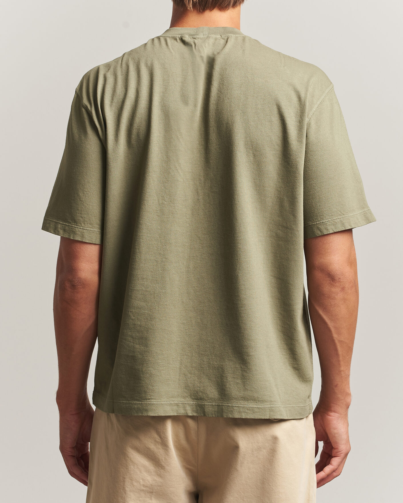 Hombres | Camisetas | Stone Island | Combed Organic Cotton T-Shirt Miltary Green