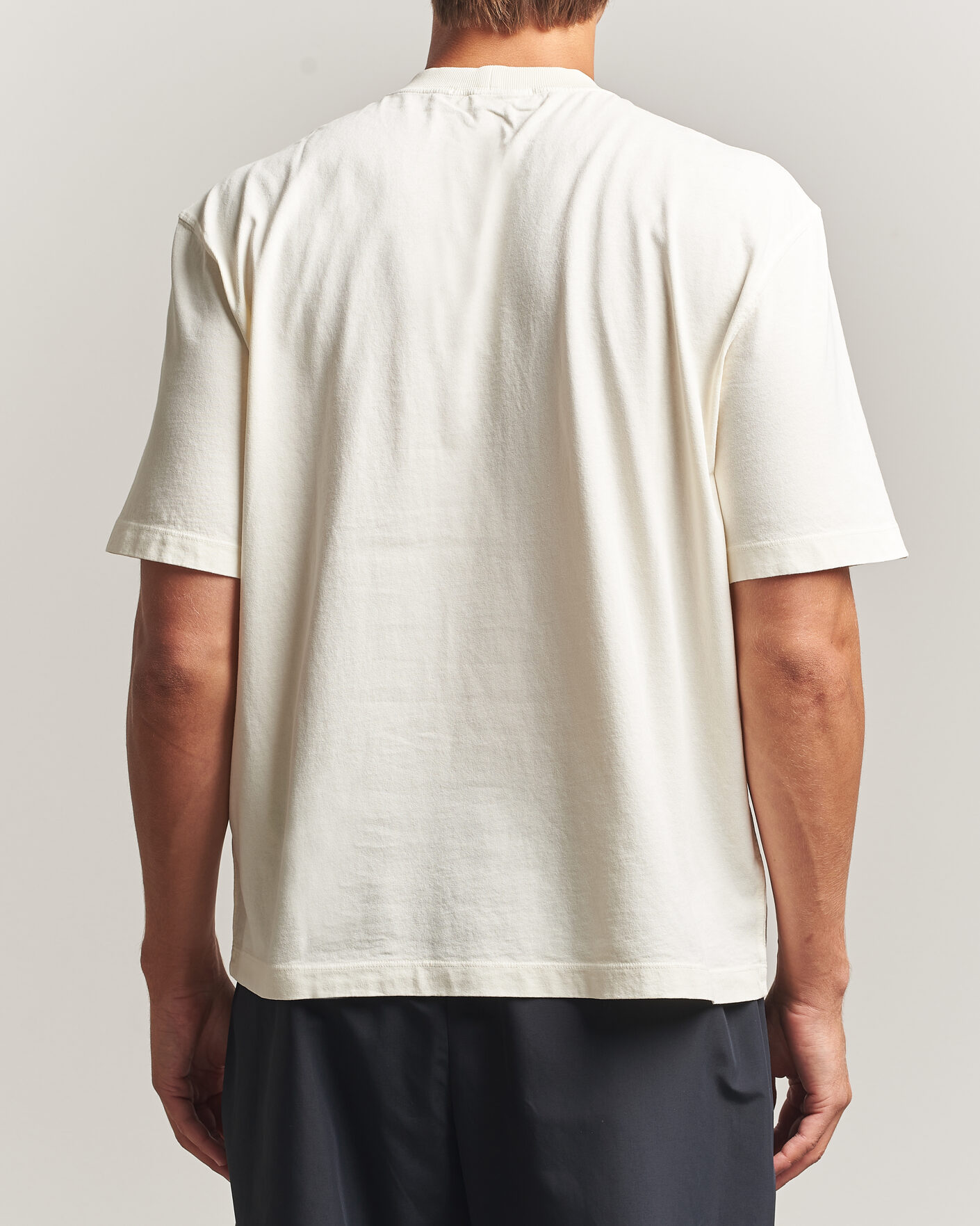 Hombres | Camisetas | Stone Island | Combed Organic Cotton T-Shirt Ivory