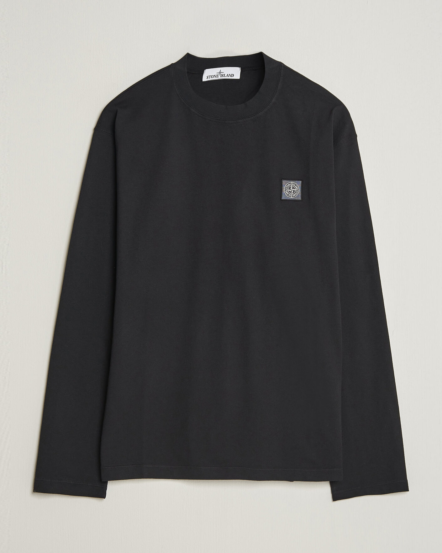 Hombres | Camisetas | Stone Island | Organic Cotton Jersey Long Sleeve T-Shirt Black