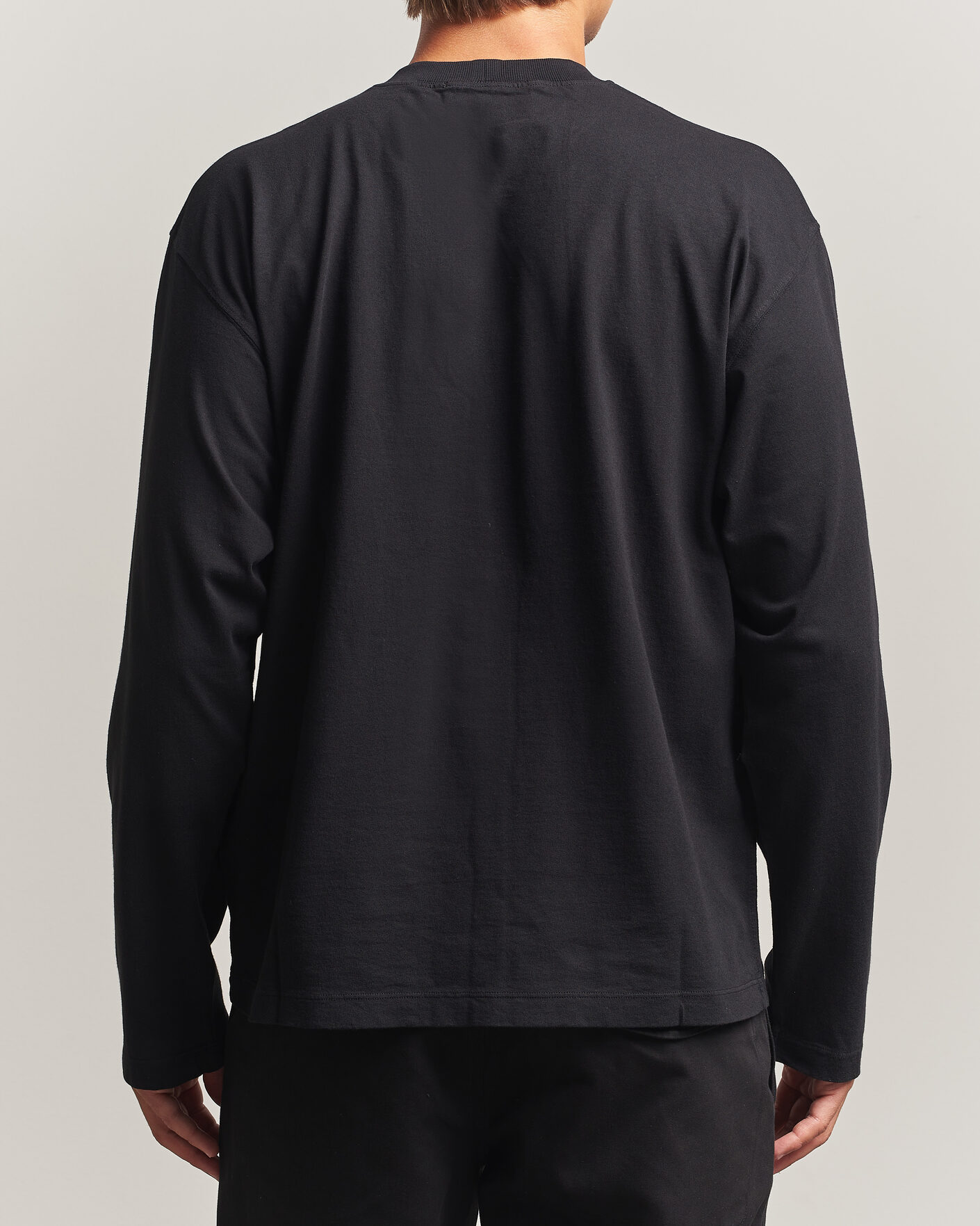 Hombres | Camisetas | Stone Island | Organic Cotton Jersey Long Sleeve T-Shirt Black