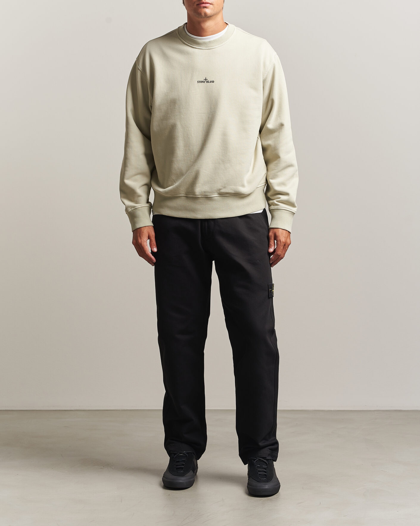 Hombres | Pantalones | Stone Island | Dense Cotton Twill Pants Black