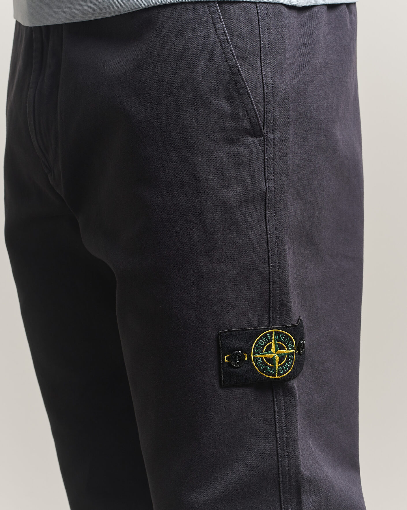 Hombres | Pantalones | Stone Island | Dense Cotton Twill Pants Blue Navy