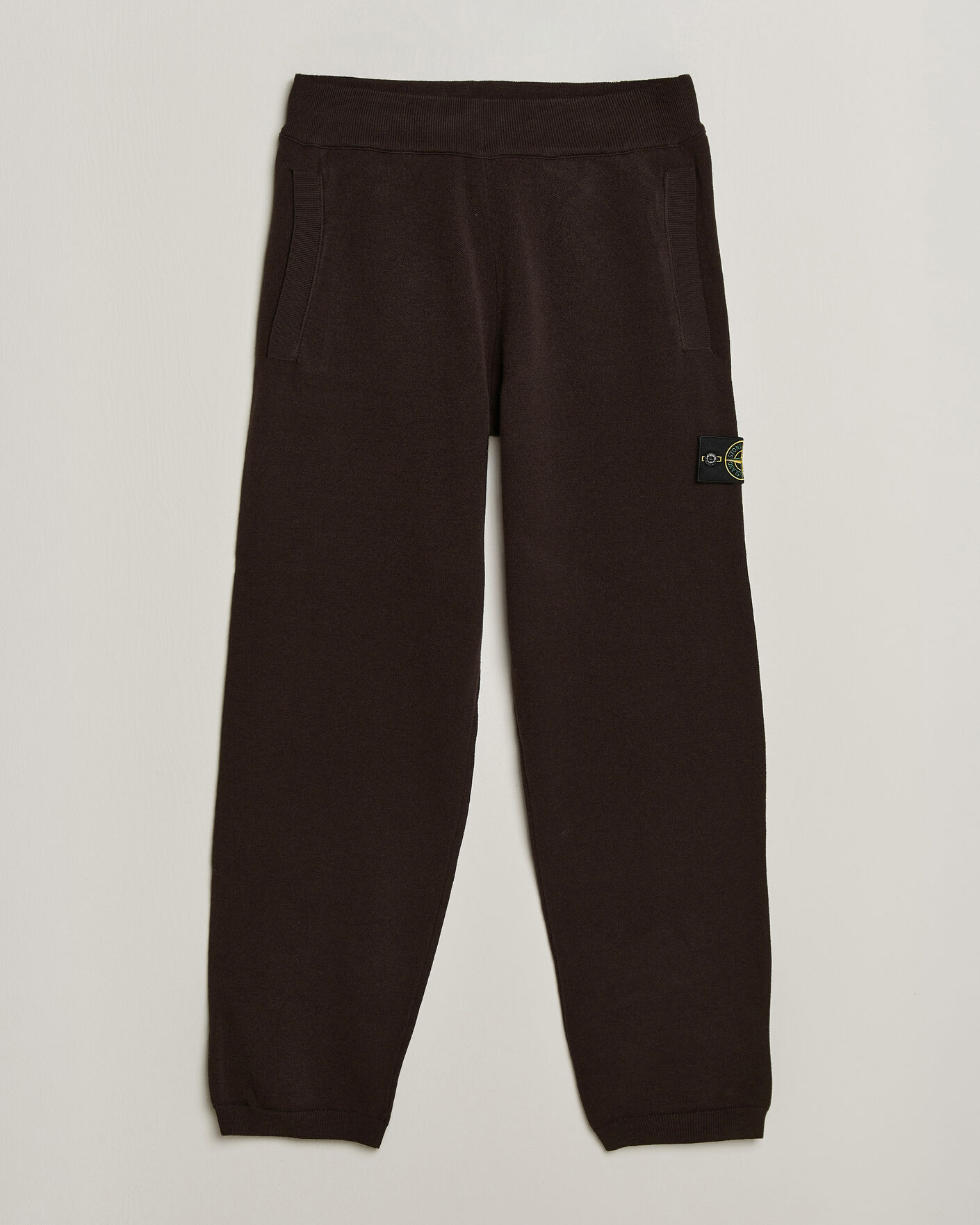 Hombres | Pantalones | Stone Island | Plush Stitch Stretch Wool Pants Coal Grey