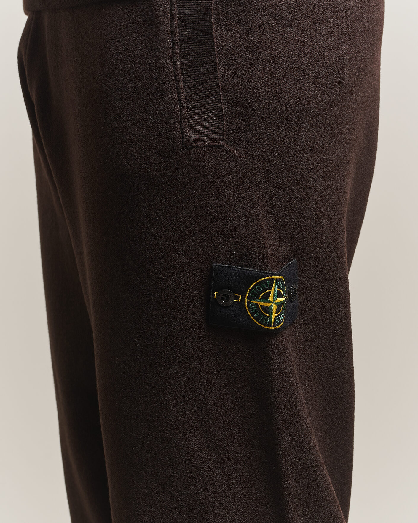 Hombres | Pantalones | Stone Island | Plush Stitch Stretch Wool Pants Coal Grey